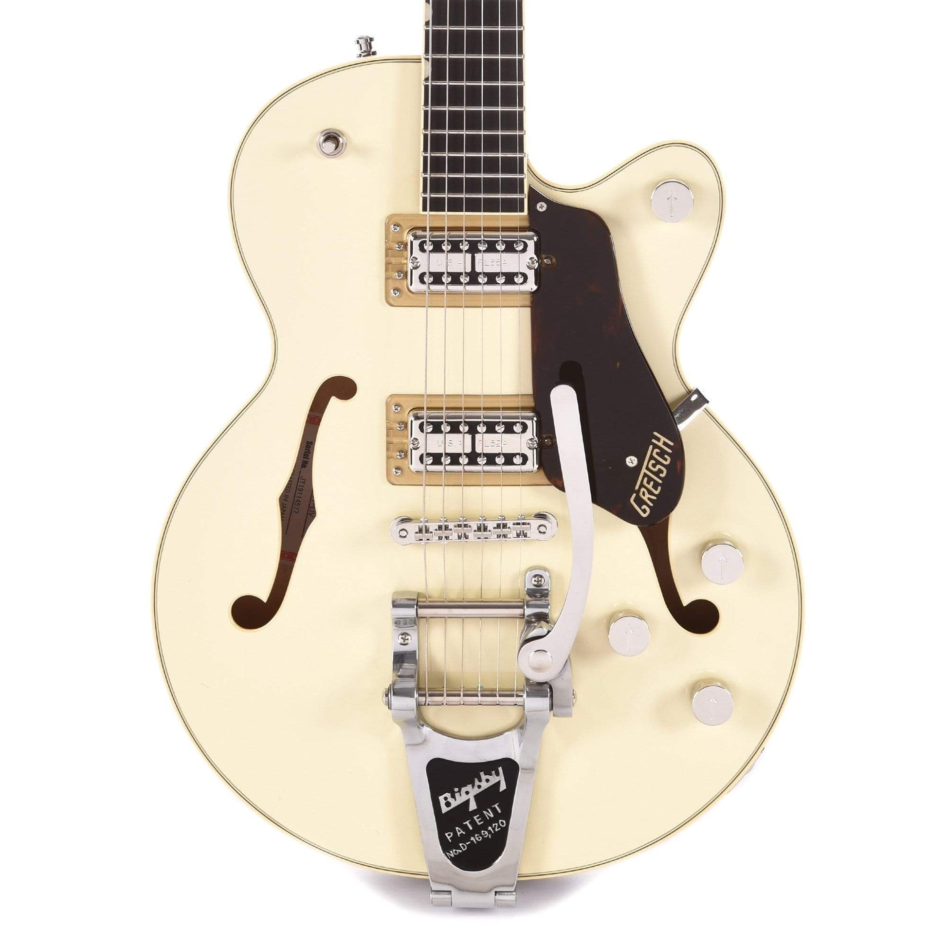 Gretsch G6659T Players Edition Broadkaster Jr. Center Block Single-Cut Two-Tone Lotus Ivory/Walnut Stain w/Bigsby Electric Guitars / Hollow Body