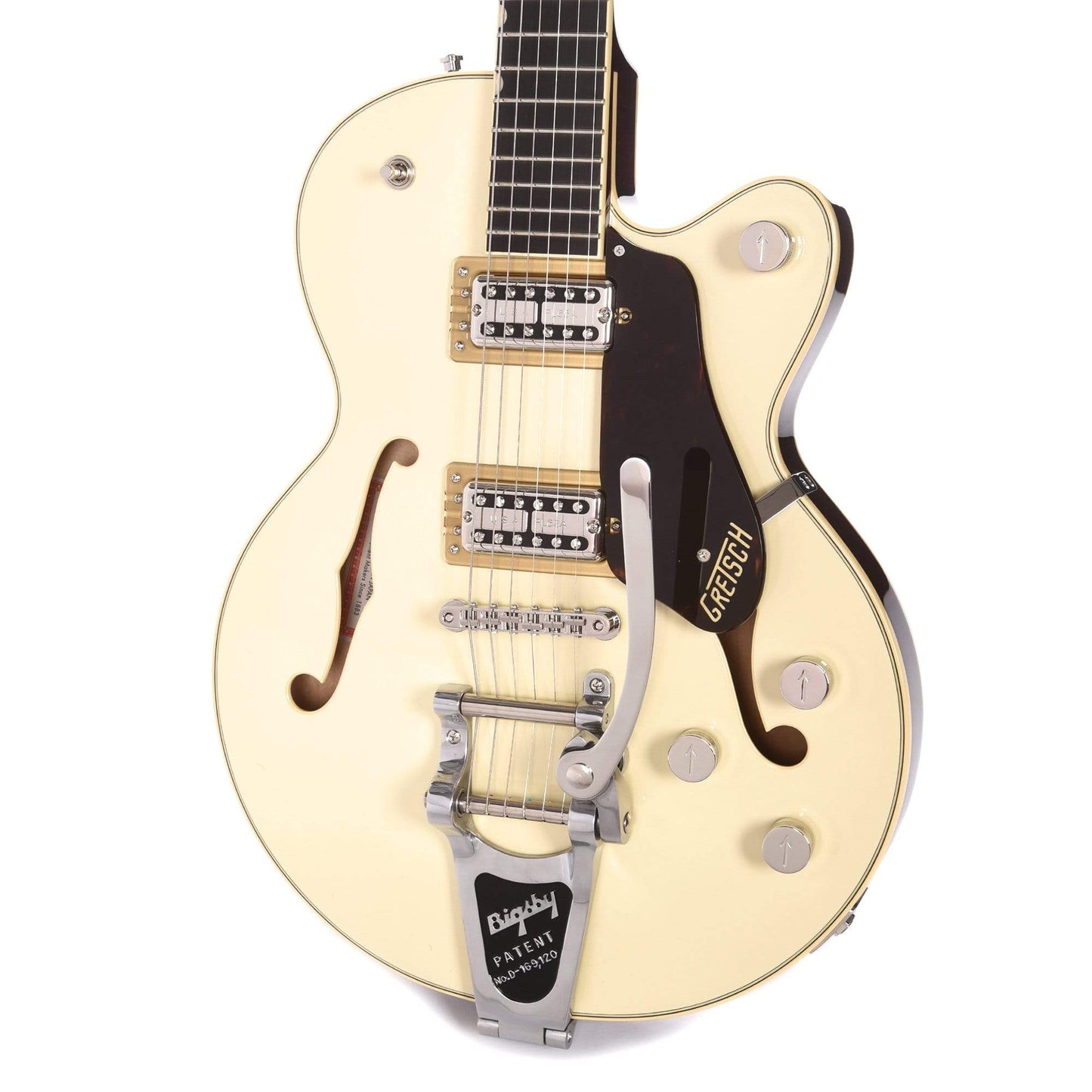 Gretsch G6659T Players Edition Broadkaster Jr. Center Block Single-Cut Two-Tone Lotus Ivory/Walnut Stain w/Bigsby Electric Guitars / Hollow Body
