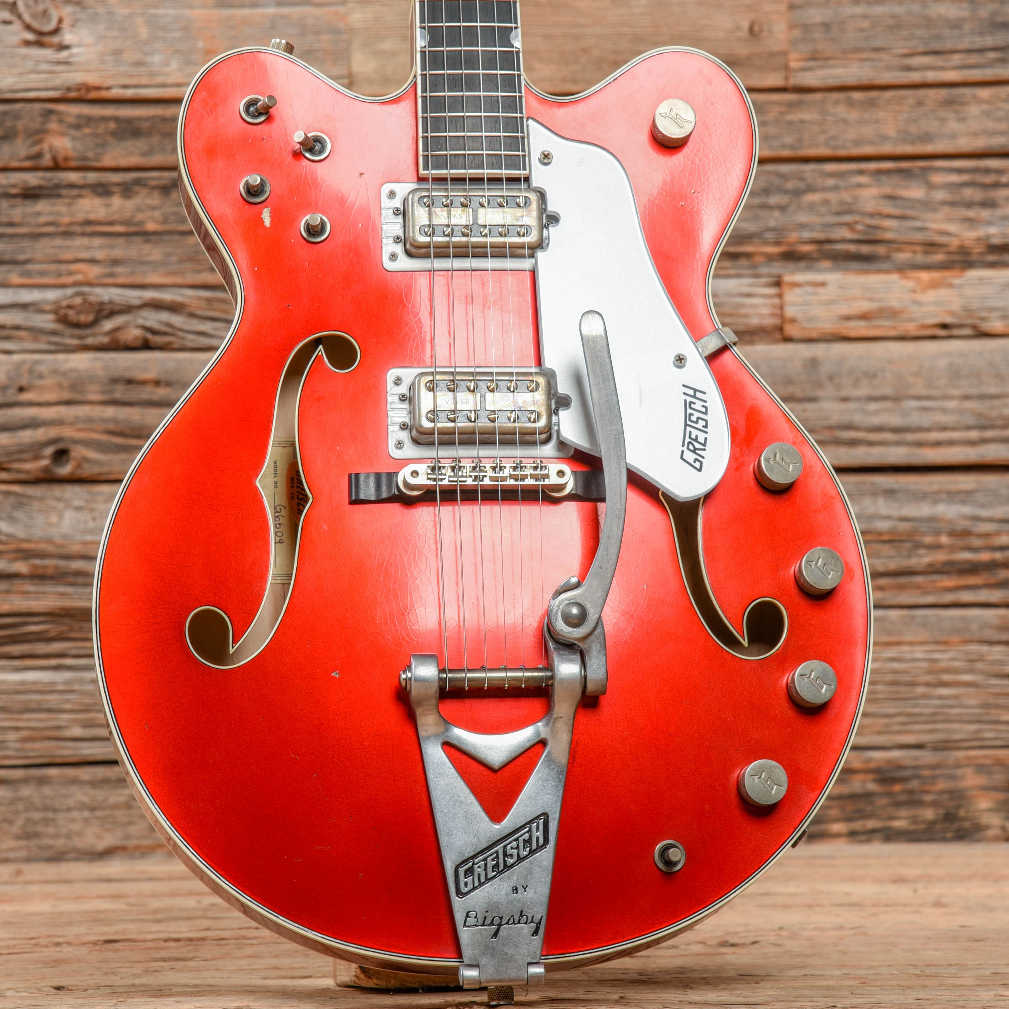 Gretsch Stern Masterbuilt Super Broadkaster Candy Apple Red 2020 Electric Guitars / Hollow Body