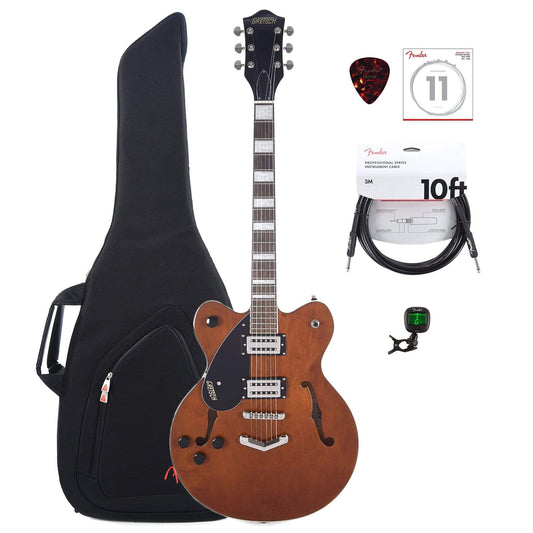 Gretsch G2622LH Streamliner Center Block Single Barrel Stain Left Handed w/V-Stoptail & Broad'Tron Pickups w/Gig Bag, Tuner, (1) Cable, Picks and Strings Bundle Electric Guitars / Left-Handed