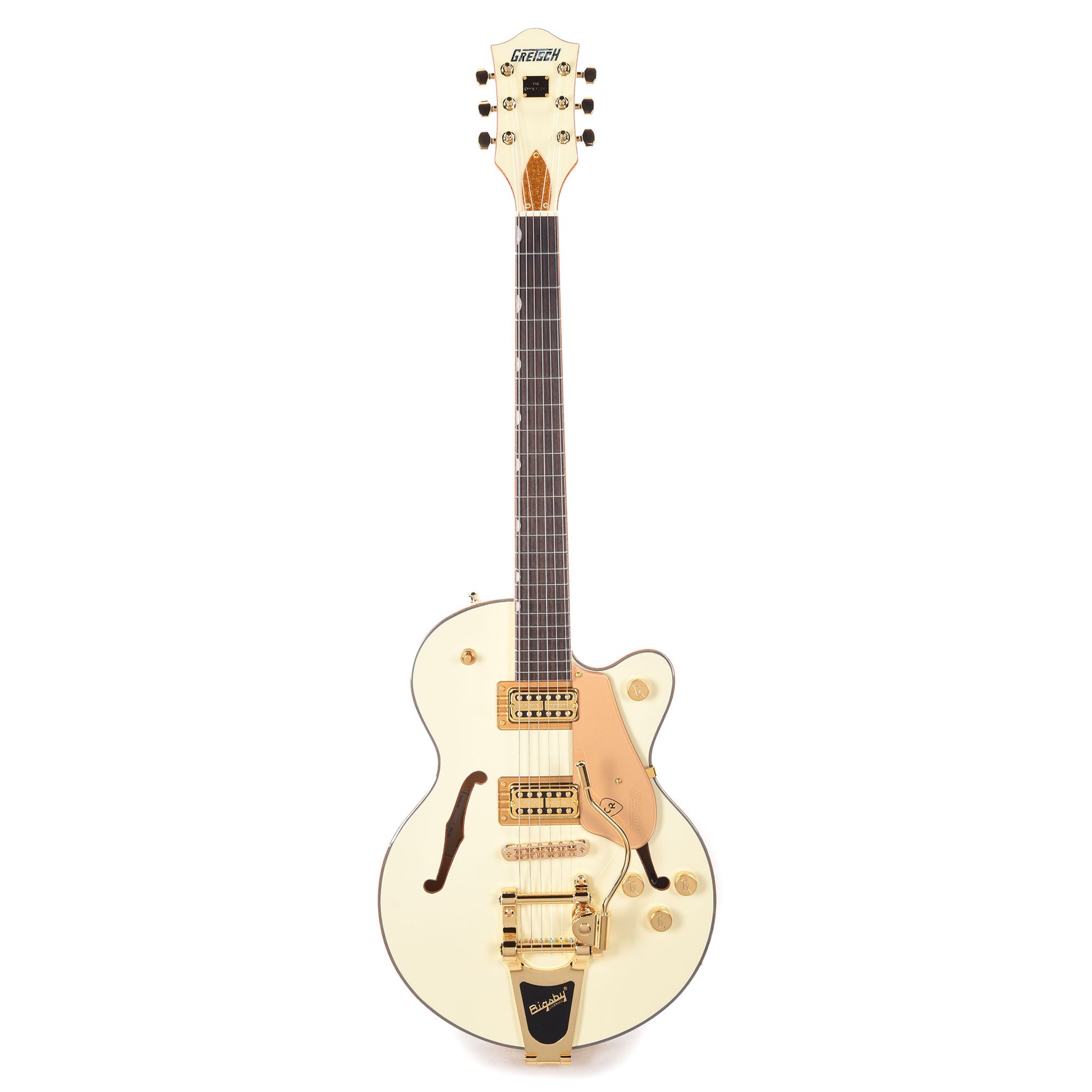 Gretsch Electromatic Chris Rocha Broadkaster Jr. Center Block Vintage White Electric Guitars / Semi-Hollow