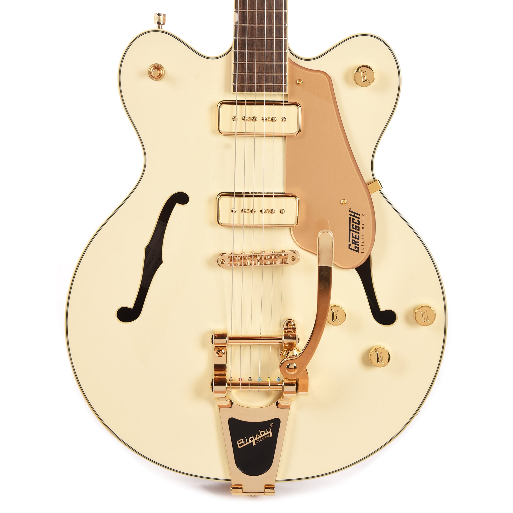 Gretsch Electromatic Pristine LTD Center Block Double-Cut with Bigsby White Gold Electric Guitars / Semi-Hollow