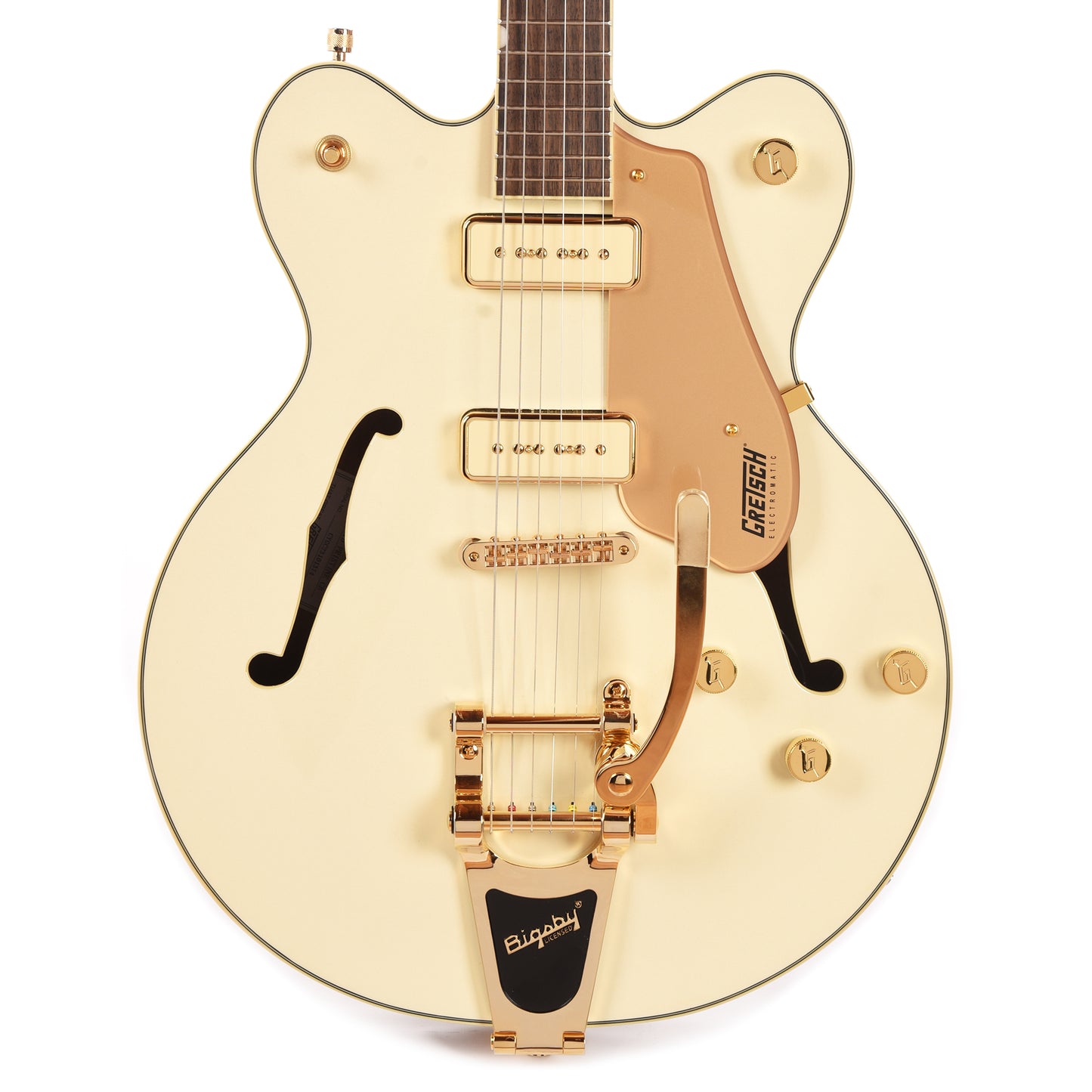 Gretsch Electromatic Pristine LTD Center Block Double-Cut with Bigsby White Gold Electric Guitars / Semi-Hollow