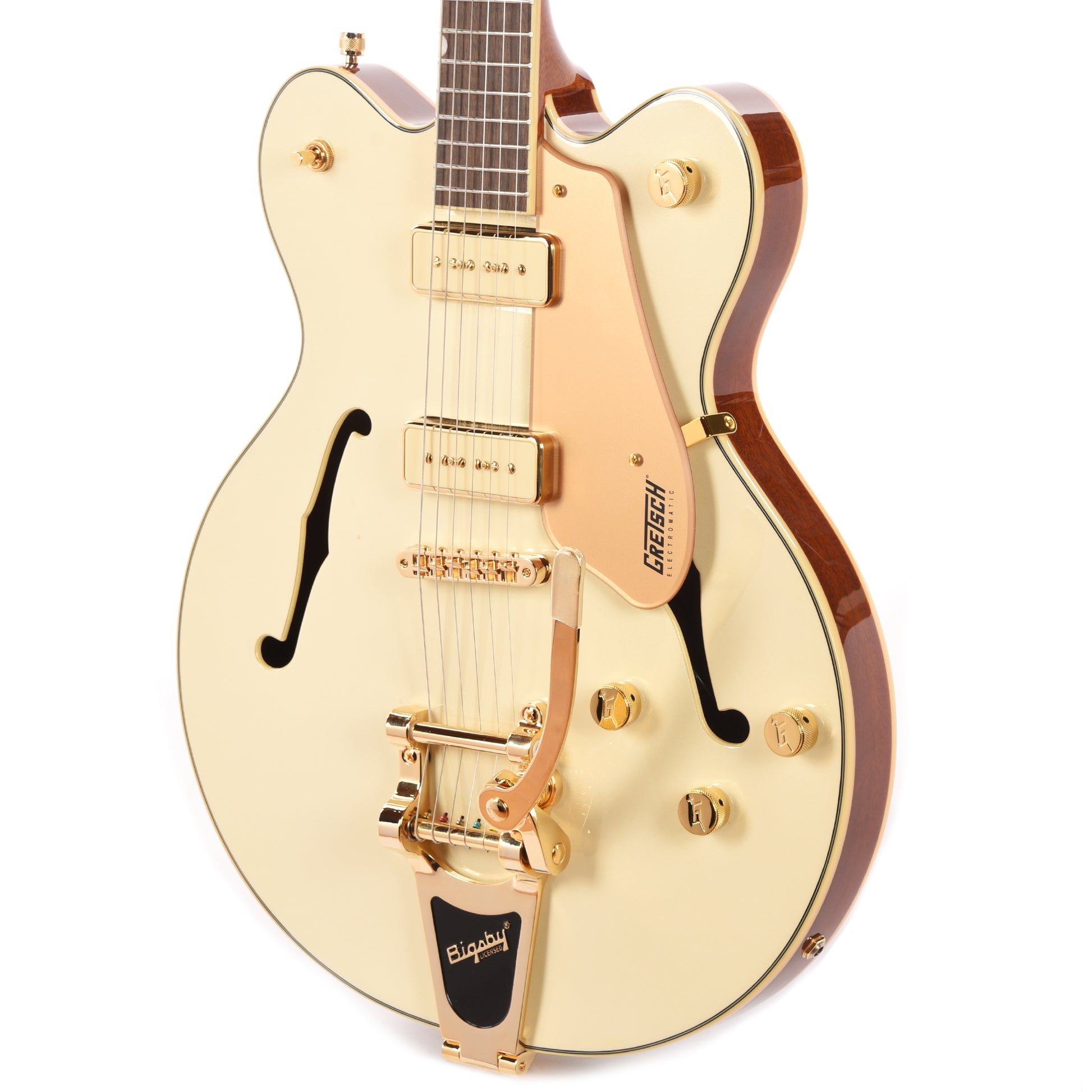 Gretsch Electromatic Pristine LTD Center Block Double-Cut with Bigsby White Gold Electric Guitars / Semi-Hollow