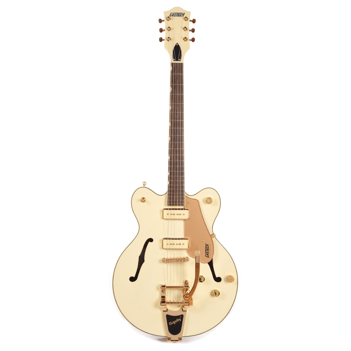 Gretsch Electromatic Pristine LTD Center Block Double-Cut with Bigsby White Gold Electric Guitars / Semi-Hollow