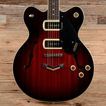 Gretsch G2622-P90 Streamliner Center Block Double-Cut P90 Claret Burst w/V-Stoptail Electric Guitars / Semi-Hollow