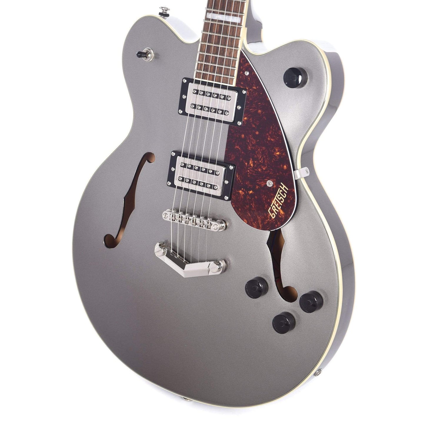 Gretsch G2622 Streamliner Center Block Phantom Metallic w/V-Stoptail & Broad'Tron Pickups Electric Guitars / Semi-Hollow