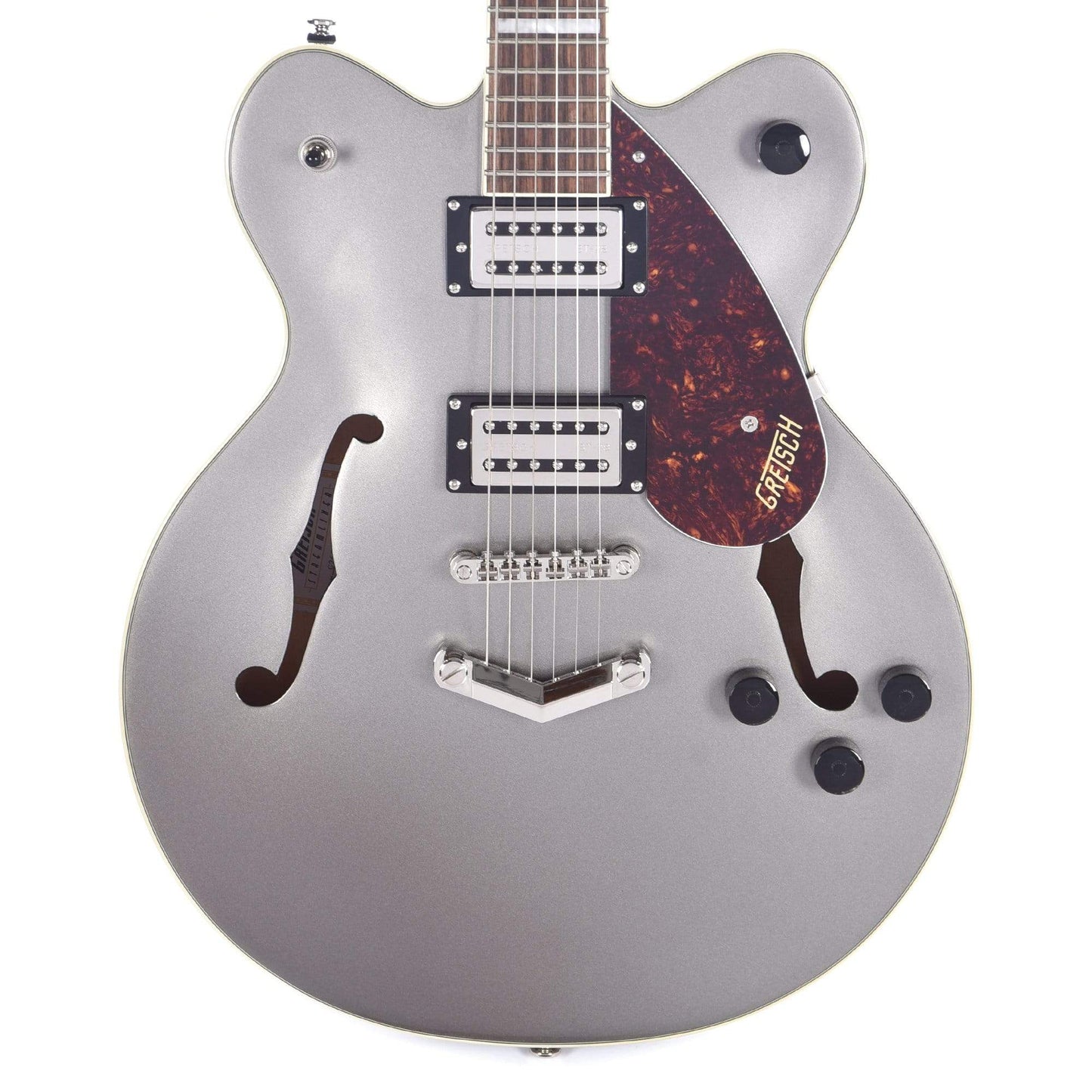 Gretsch G2622 Streamliner Center Block Phantom Metallic w/V-Stoptail & Broad'Tron Pickups Electric Guitars / Semi-Hollow