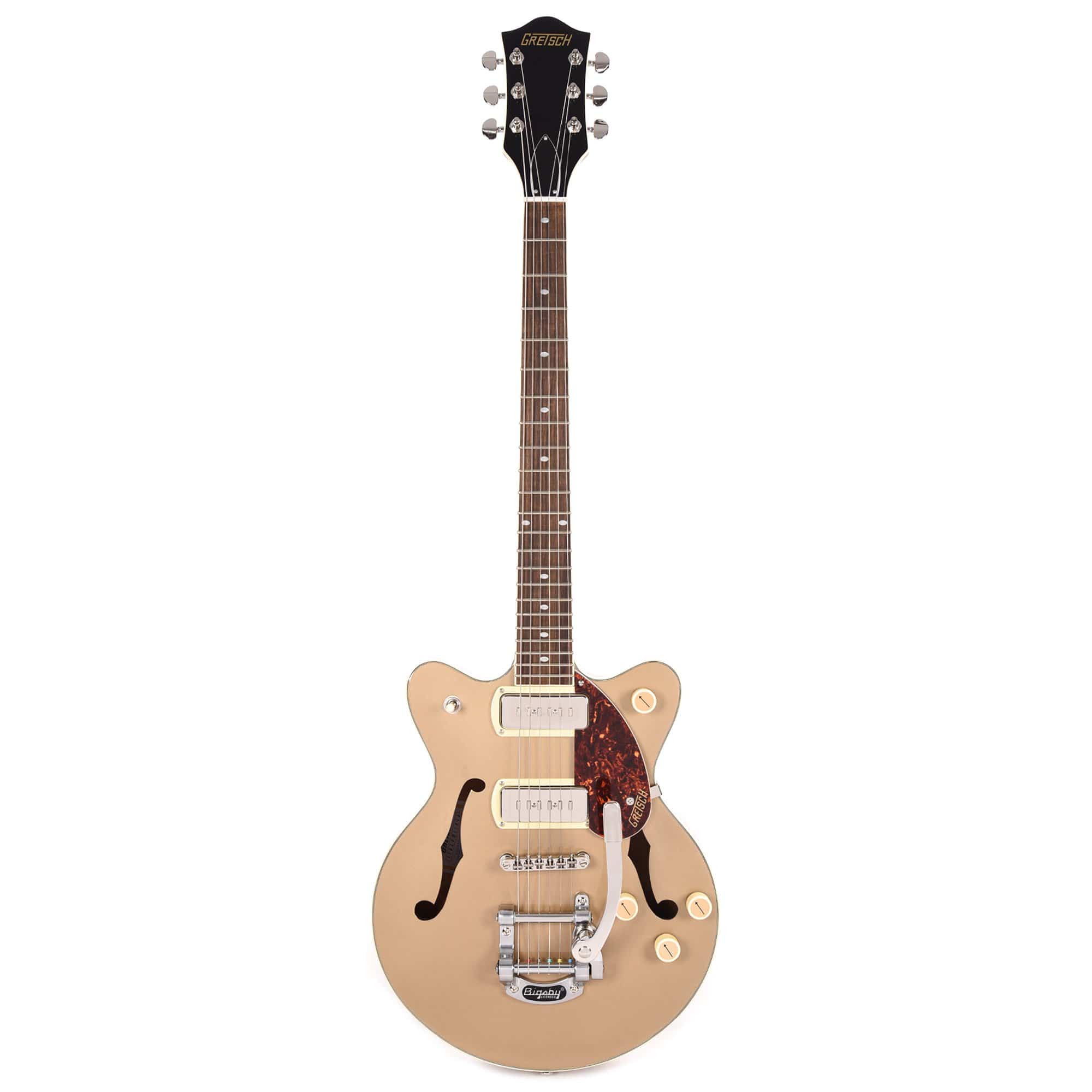 Gretsch G2655T-P90 Streamliner Center Block Jr. Double-Cut P90 Two-Tone Sahara Metallic/Vintage Mahogany Stain w/Bigsby Electric Guitars / Semi-Hollow