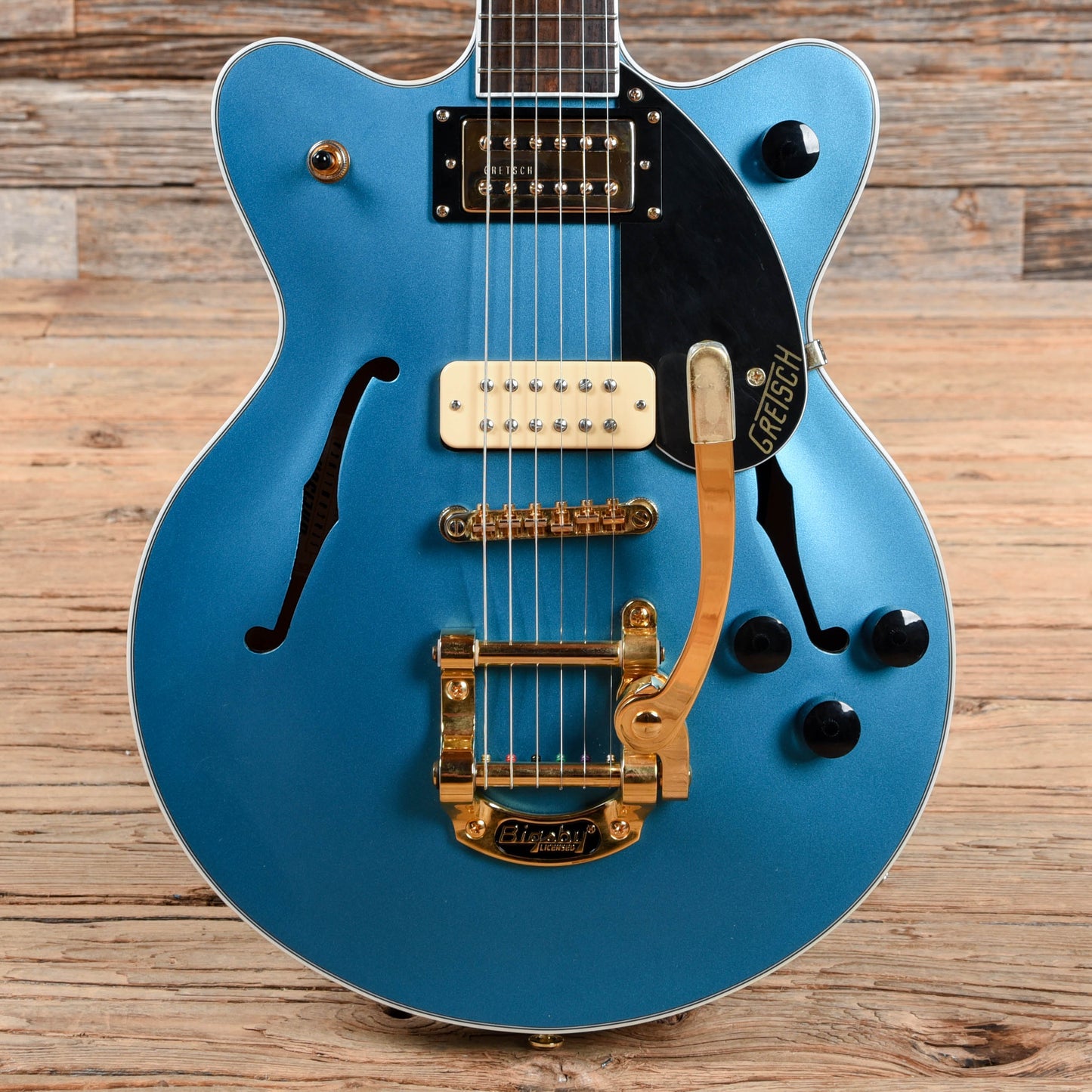 Gretsch G2655TG-P90 Limited Edition Streamliner Center Block Jr. Riviera Blue Satin 2018 Electric Guitars / Semi-Hollow