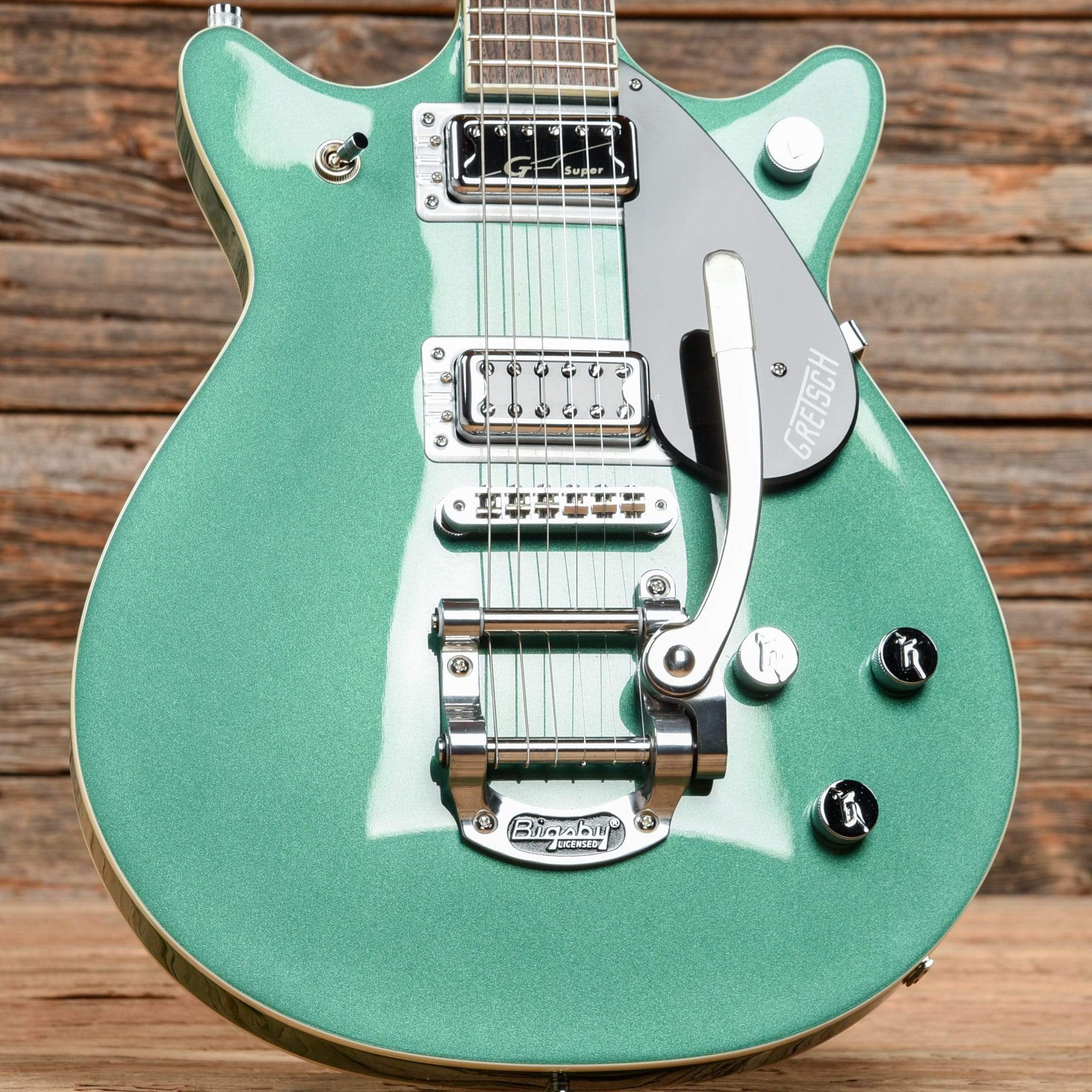 Gretsch G5655T-CB Electromatic Center Block Double Jet Georgia Green Electric Guitars / Semi-Hollow