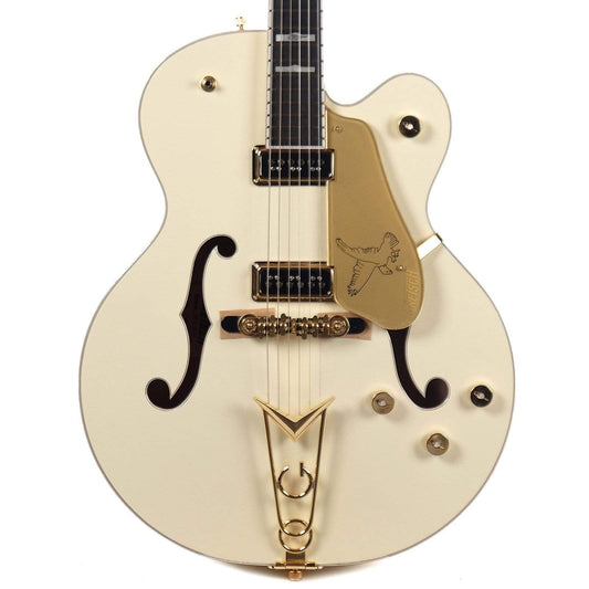 Gretsch G6136T-55GE Golden Era 1955 White Falcon Vintage White Electric Guitars / Semi-Hollow
