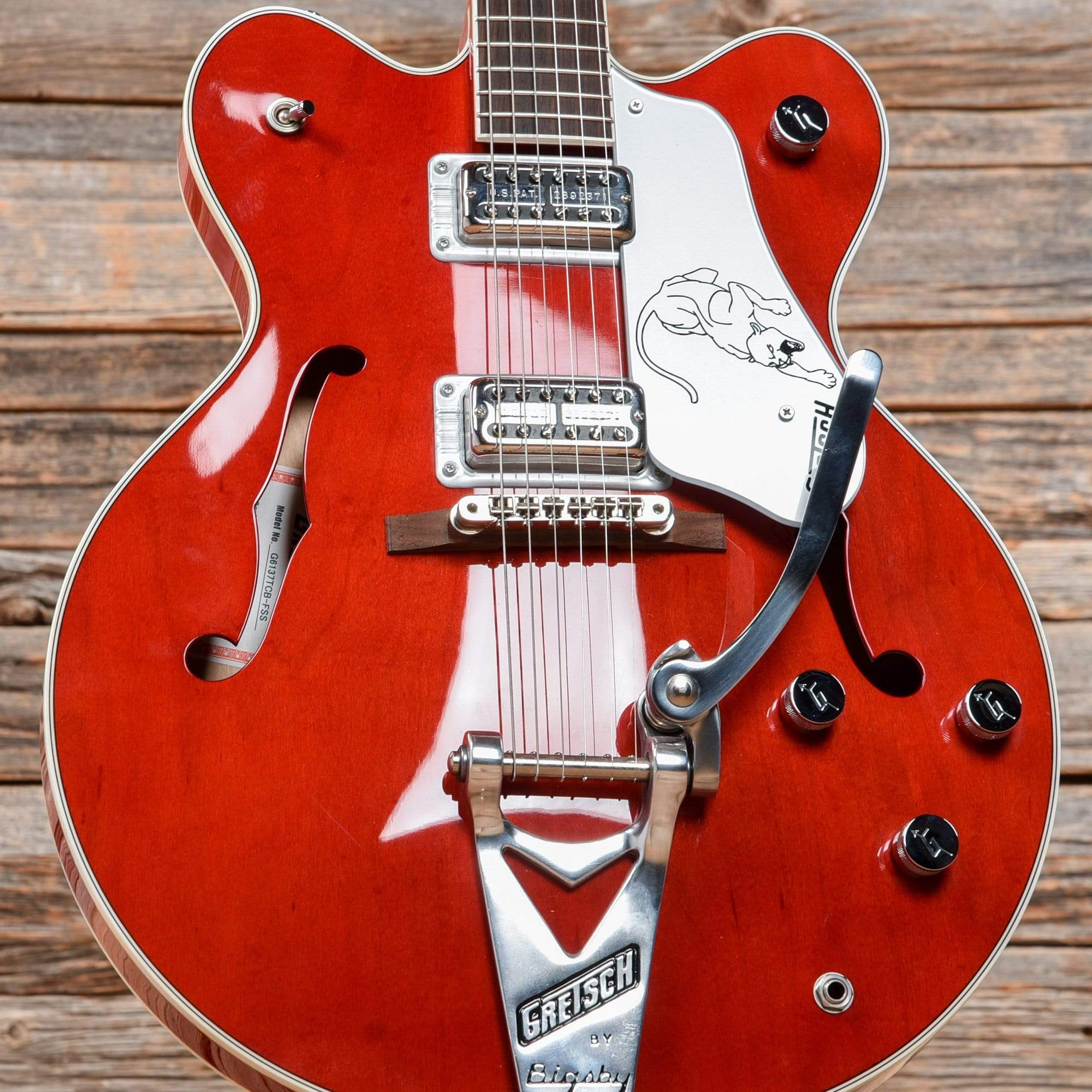 ギター panther Gretsch G6137TCB Panther Center-Block - White | Sweetwater