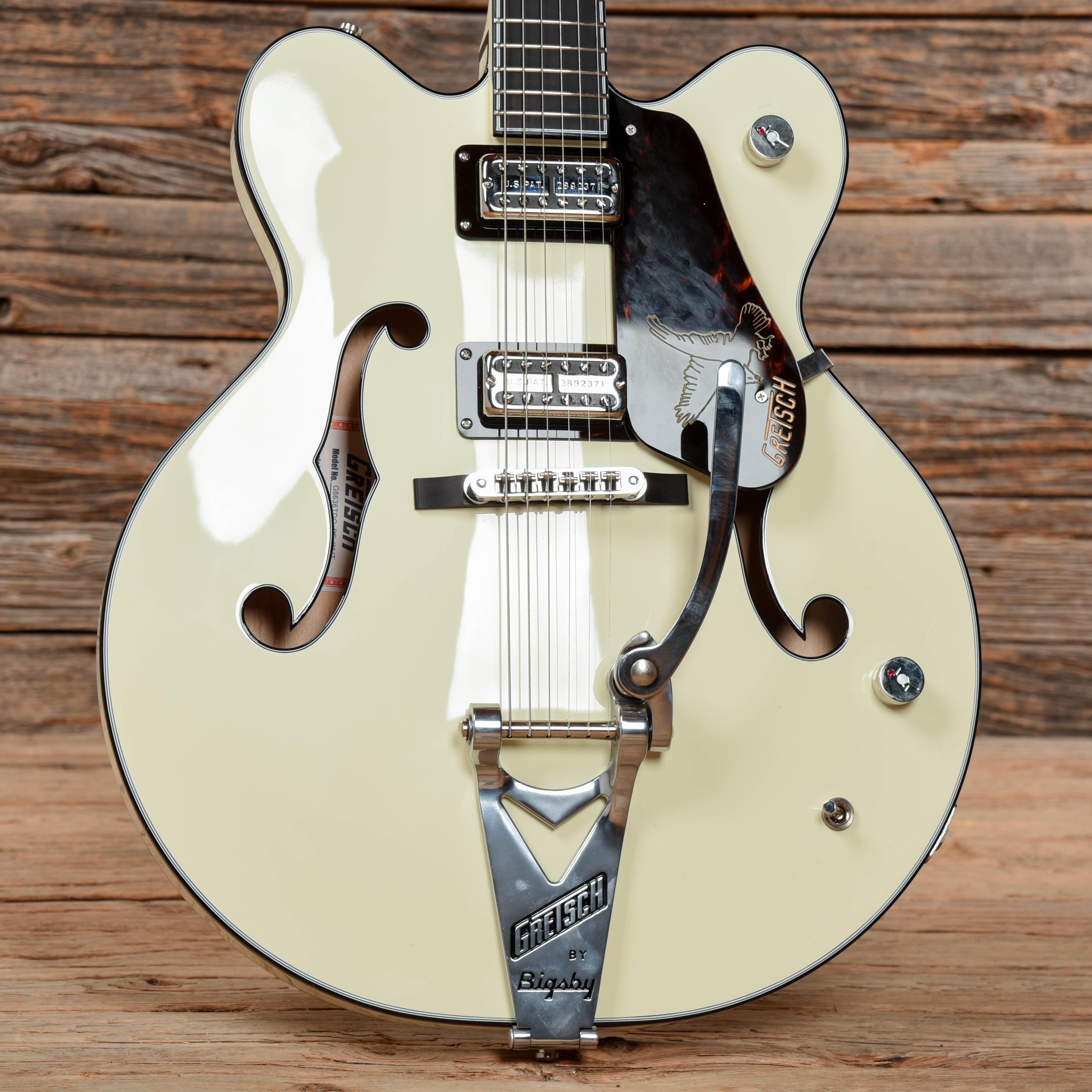 Gretsch G6636T-RF Richard Fortus Signature Falcon Center Block Vintage White 2021 Electric Guitars / Semi-Hollow