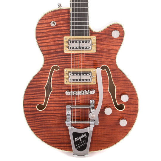 Gretsch G6659TFM Broadkaster Jr. Bourbon Flame w/Bigsby Electric Guitars / Semi-Hollow