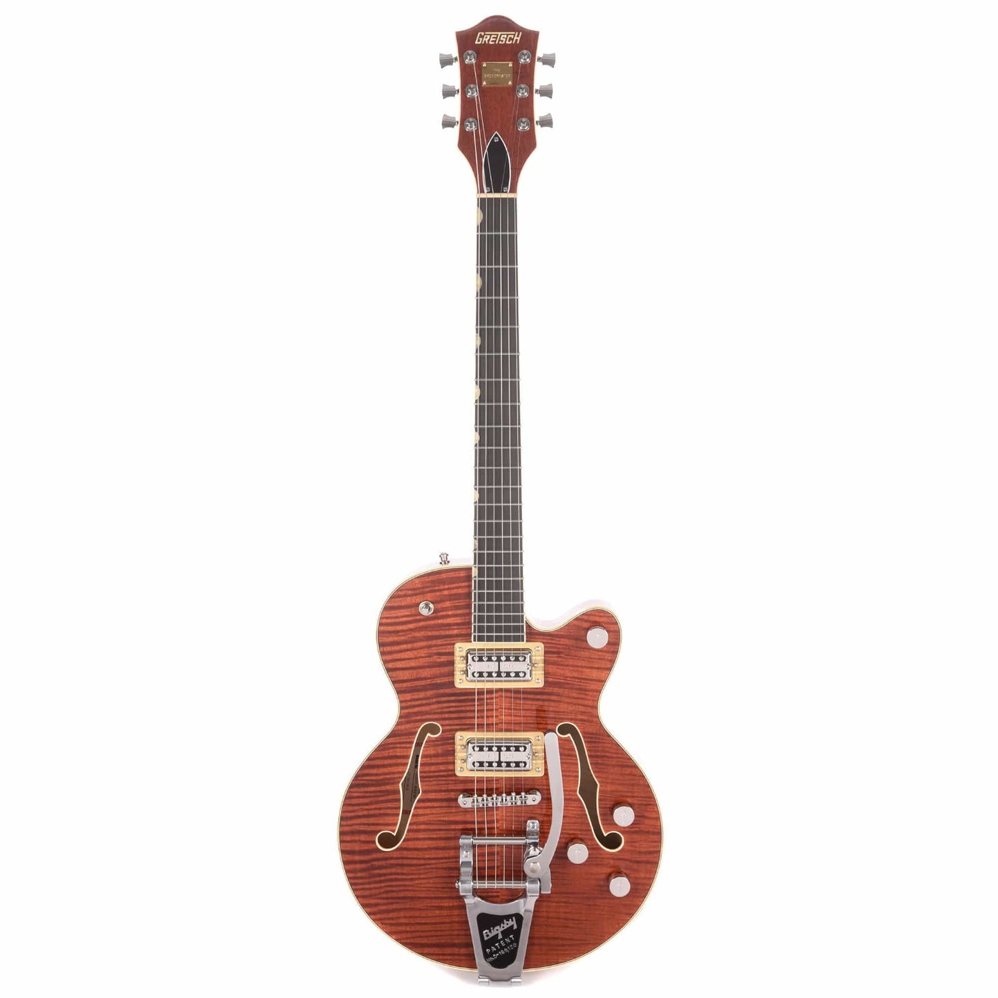 Gretsch G6659TFM Broadkaster Jr. Bourbon Flame w/Bigsby Electric Guitars / Semi-Hollow