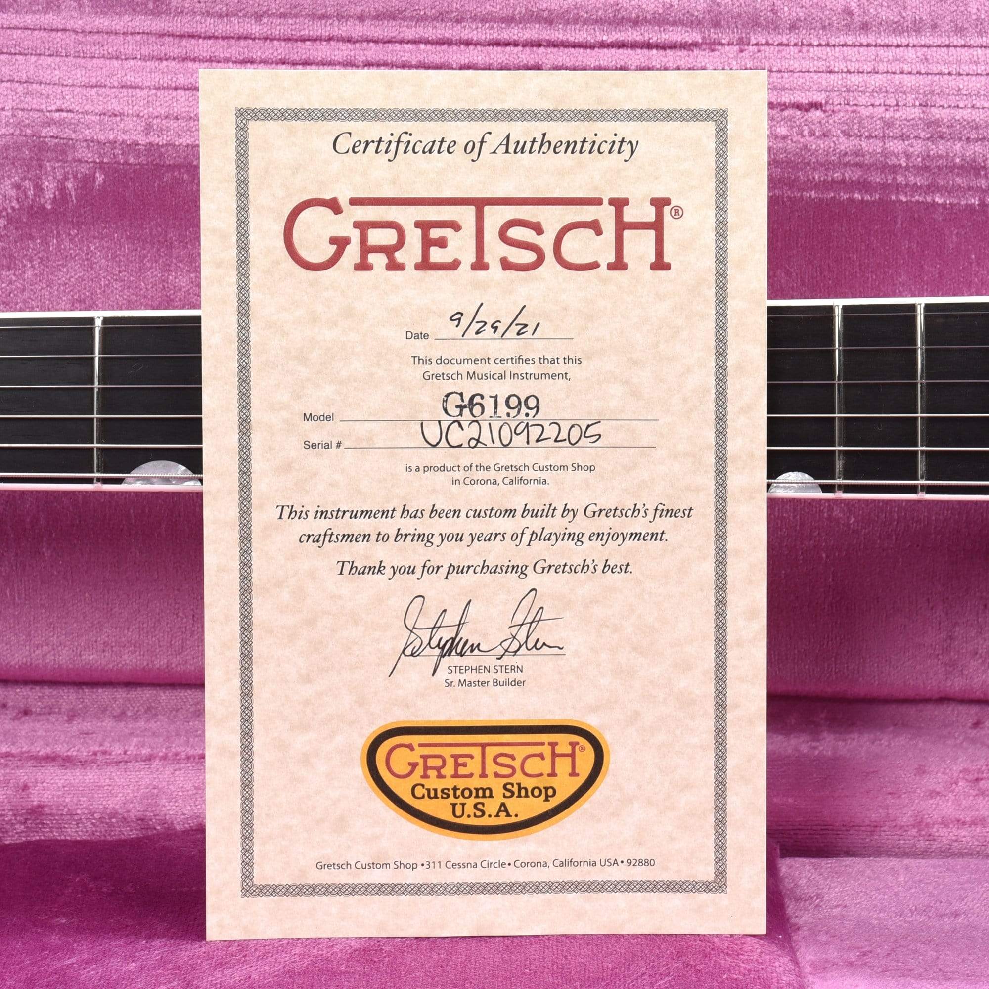 Gretsch Custom Shop Caddy Bo Aged Silverburst Relic w/Ebony Fingerboard & ThroBak '70/Select Pickups Master Built by Stephen Stern Electric Guitars / Solid Body