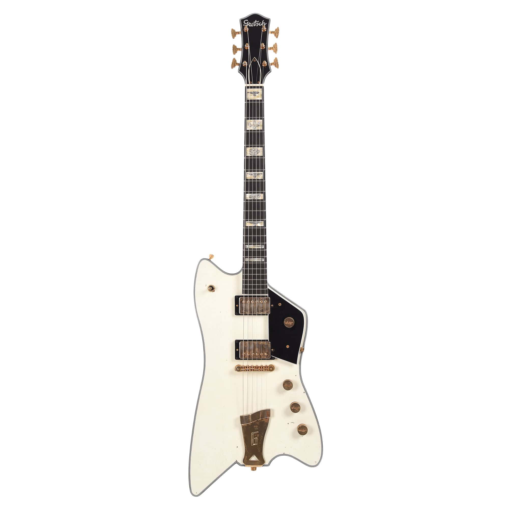Gretsch Custom Shop Caddy Bo Aged White Relic w/Ebony Fingerboard & ThroBak '70/Select Pickups Master Built by Stephen Stern Electric Guitars / Solid Body