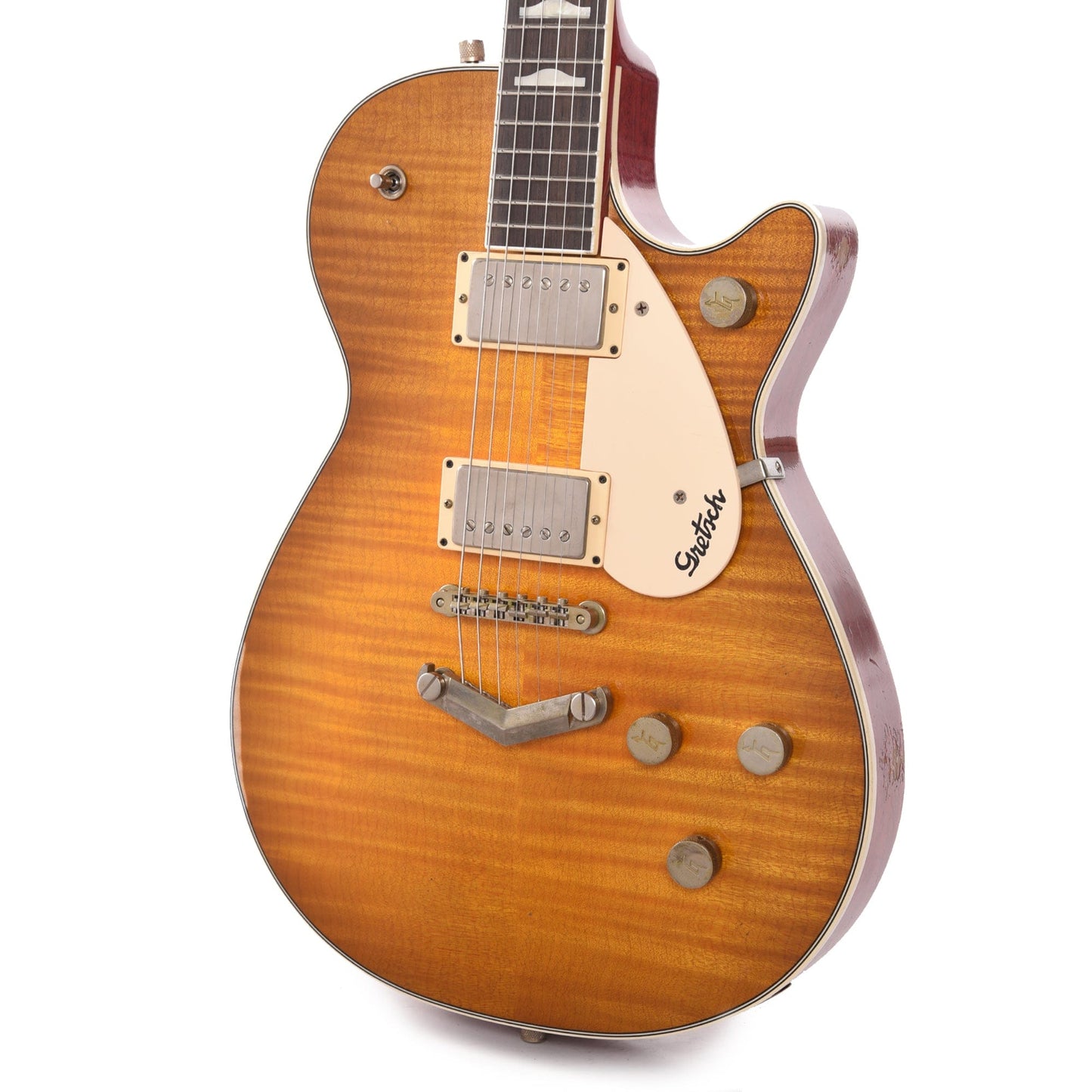 Gretsch Custom Shop G6128-57 1957 Michigan Mahogany Duo Jet Green Lemon Relic w/ThroBak SLE-101s Electric Guitars / Solid Body