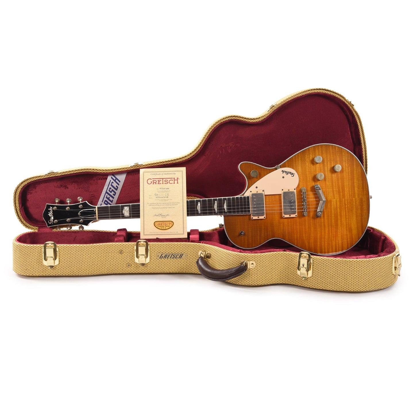 Gretsch Custom Shop G6128-57 1957 Michigan Mahogany Duo Jet Green Lemon Relic w/ThroBak SLE-101s Electric Guitars / Solid Body