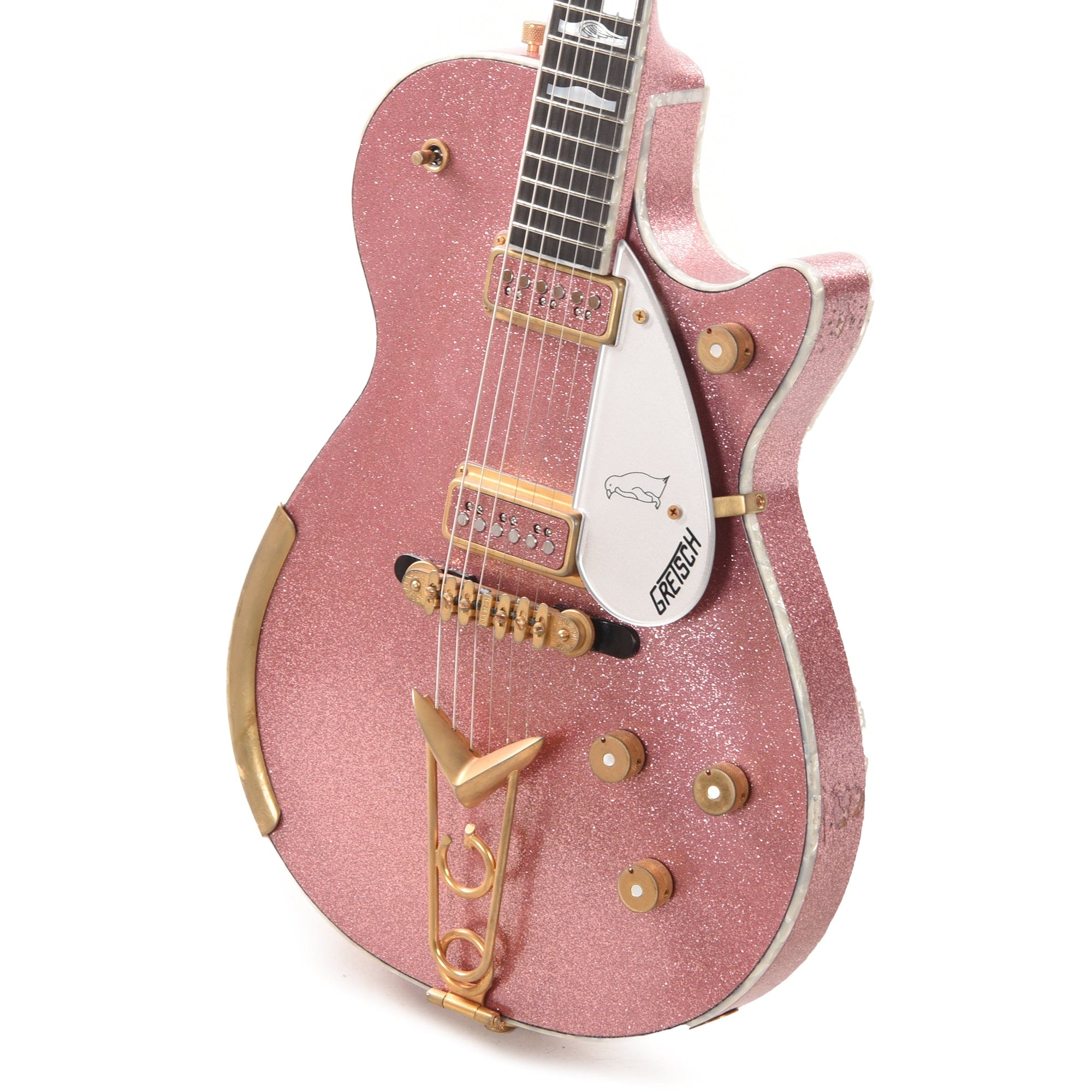 Gretsch Custom Shop G6134-57 1957 Michigan Mahogany Duo Jet Shell Pink Sparkle Relic w/Duncan Dyno Dynasonics Master Built by Stephen Stern Electric Guitars / Solid Body
