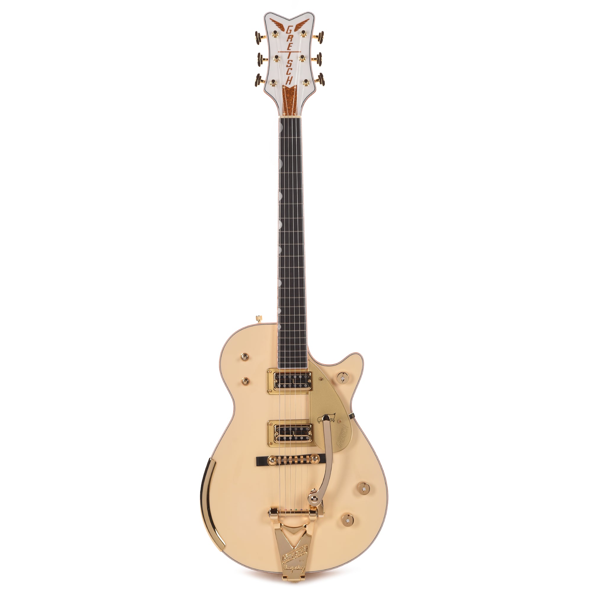Gretsch Custom Shop G6134T-58 Penguin NOS Super Aged White Master Built by Gonzalo Madrigal Electric Guitars / Solid Body