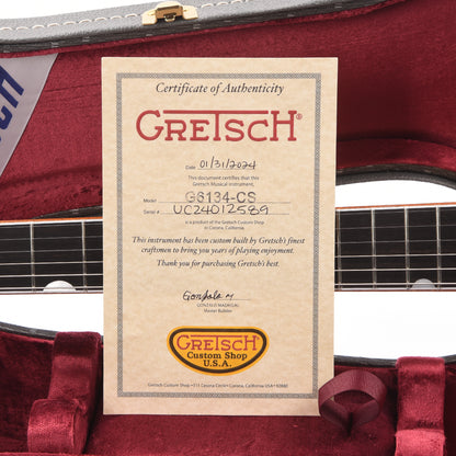 Gretsch Custom Shop G6134T-58 Penguin NOS Super Aged White Master Built by Gonzalo Madrigal Electric Guitars / Solid Body
