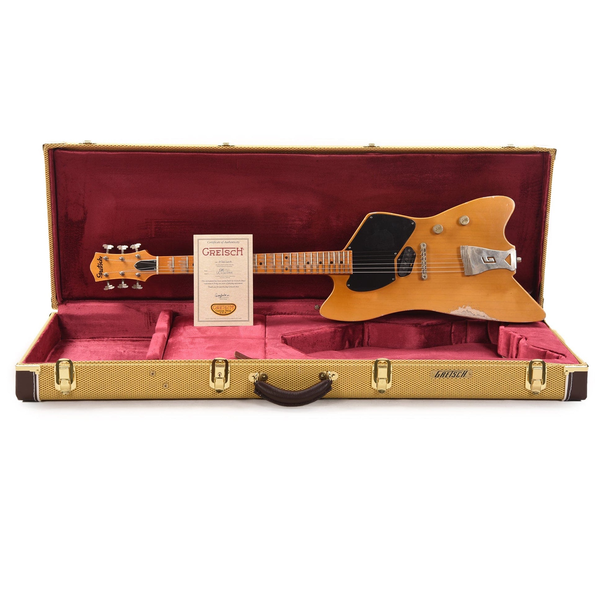 Gretsch Custom Shop G6199 Caddy Bo Ash Butterscotch Blonde E 1-Pickup Heavy Relic w/Chicago Specials Master Built by Gonzalo Madrigal Electric Guitars / Solid Body