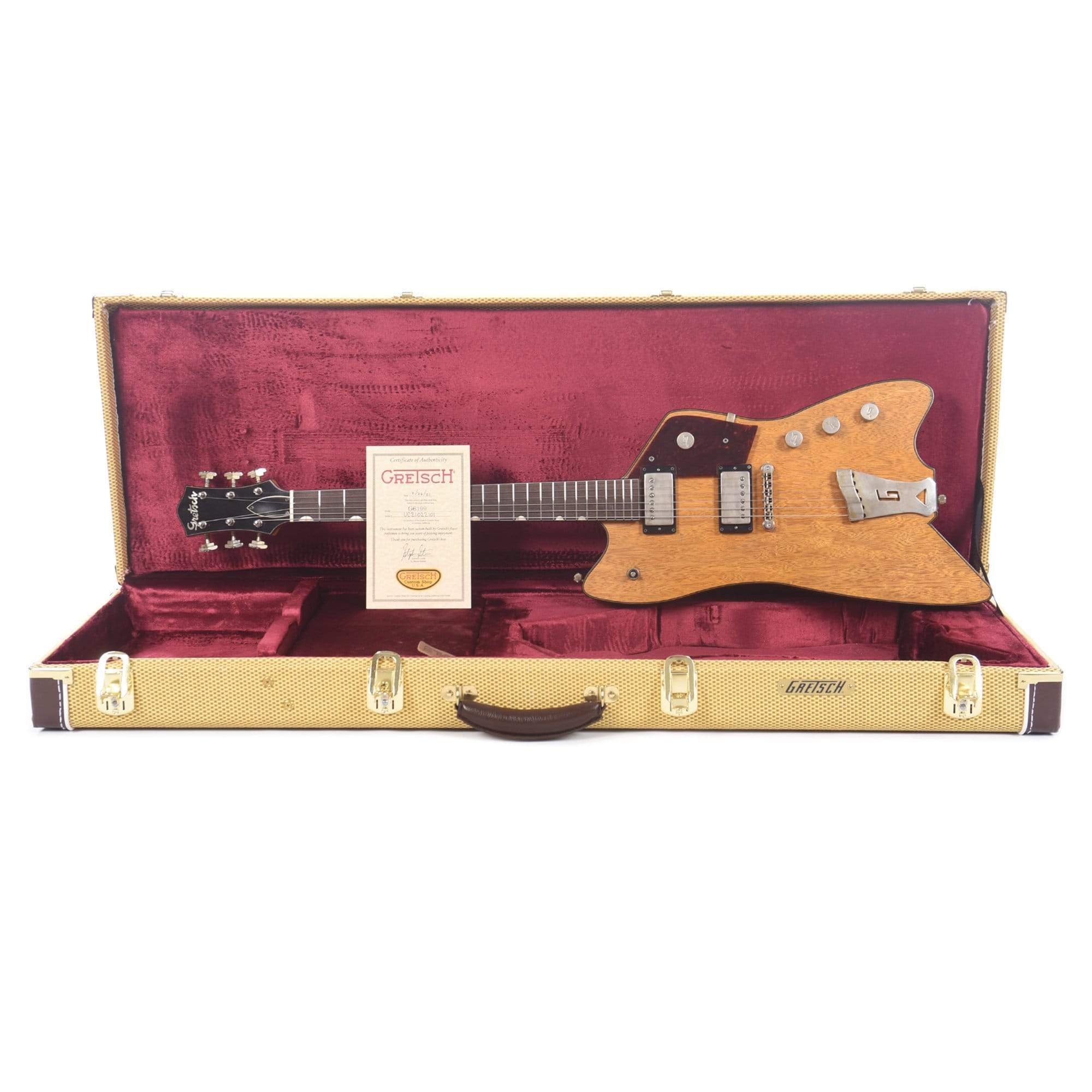 Gretsch Custom Shop Korina Caddy Bo Relic w/Brazilian Rosewood Fingerboard & ThroBak SLE-101 Pickups Masterbuilt by Stephen Stern Electric Guitars / Solid Body