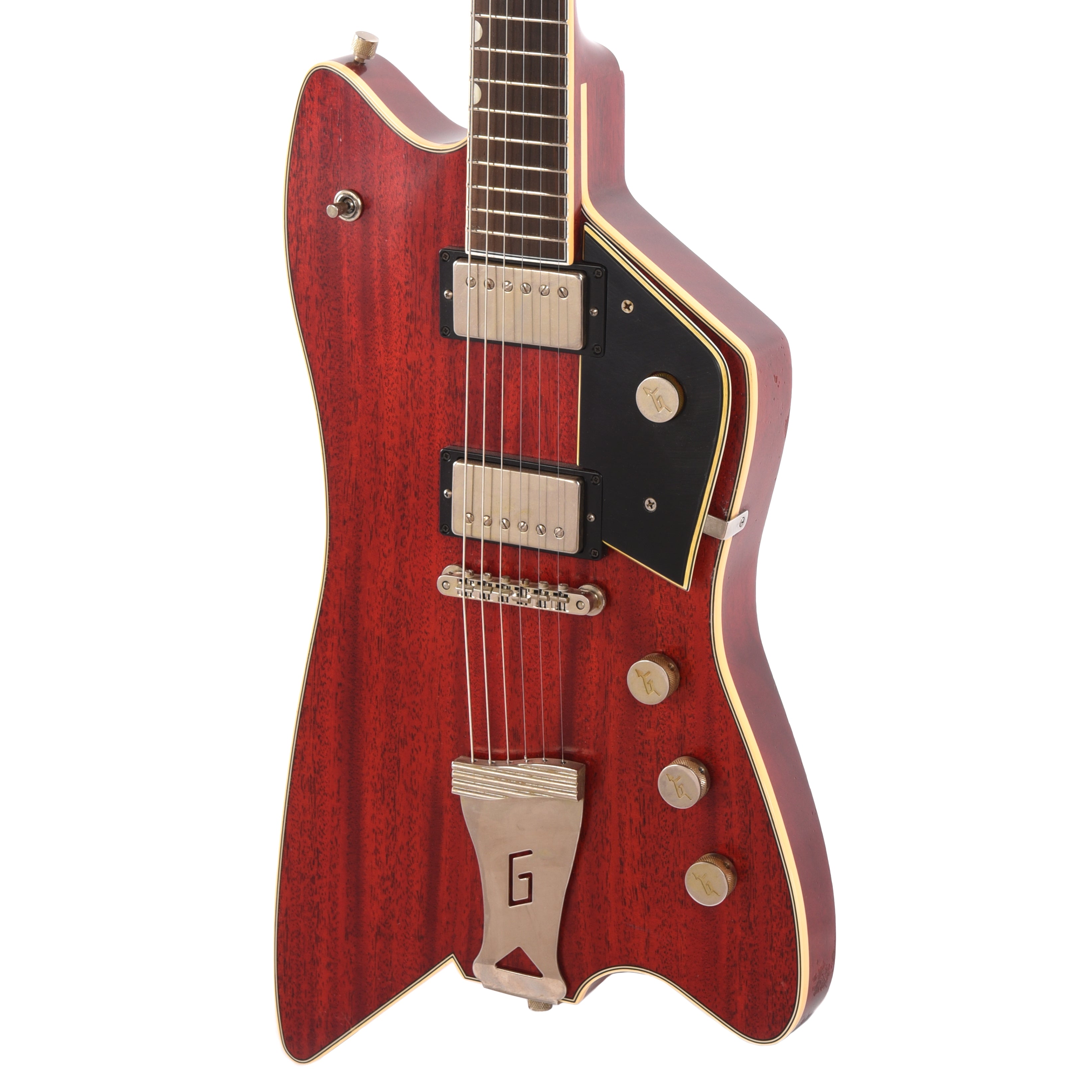 Gretsch Custom Shop Red Aniline Caddy Bo Relic w/Brazilian Rosewood Fingerboard & ThroBak ESG-102B Pickups Masterbuilt by Gonzalo Madrigal Electric Guitars / Solid Body