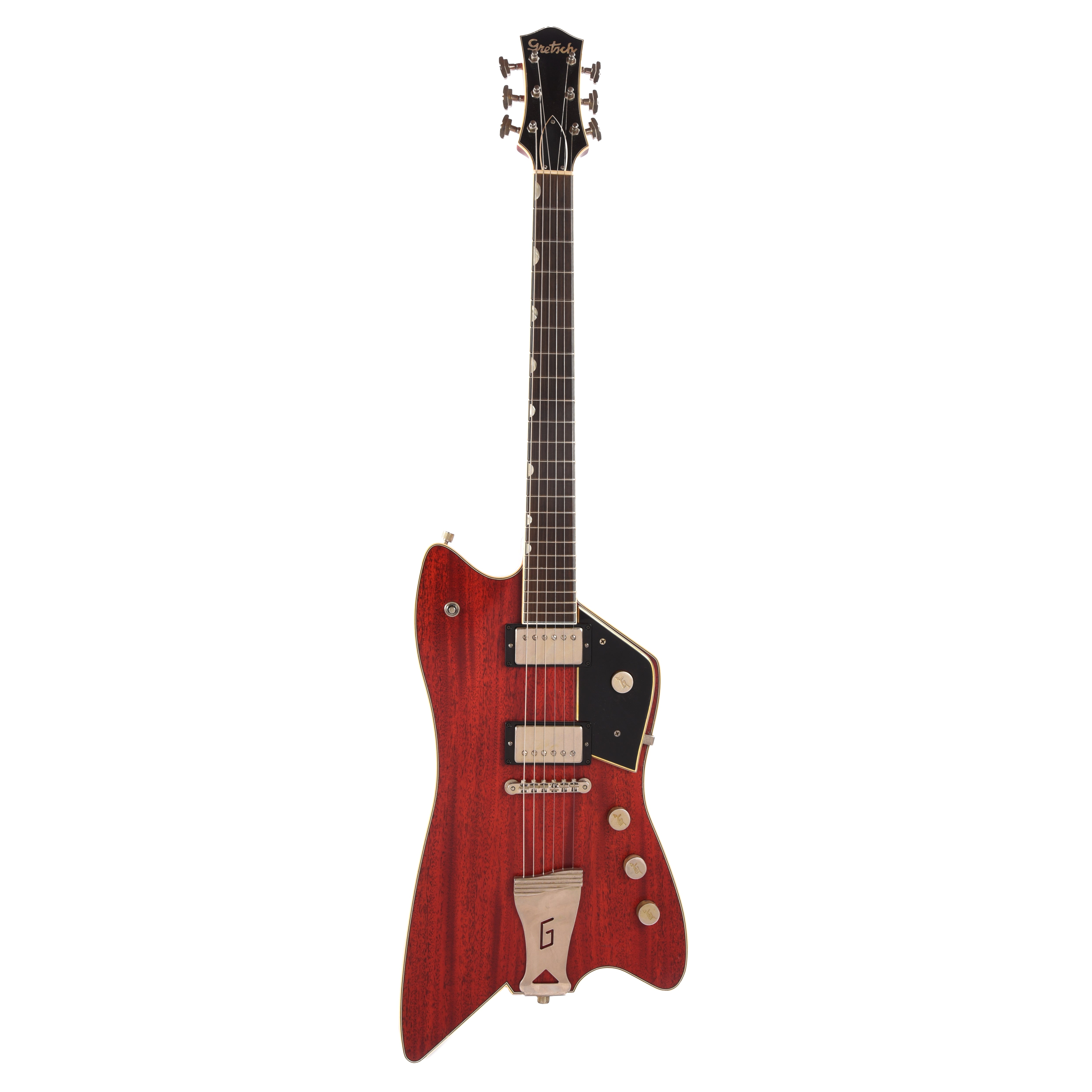 Gretsch Custom Shop Red Aniline Caddy Bo Relic w/Brazilian Rosewood Fingerboard & ThroBak ESG-102B Pickups Masterbuilt by Gonzalo Madrigal Electric Guitars / Solid Body