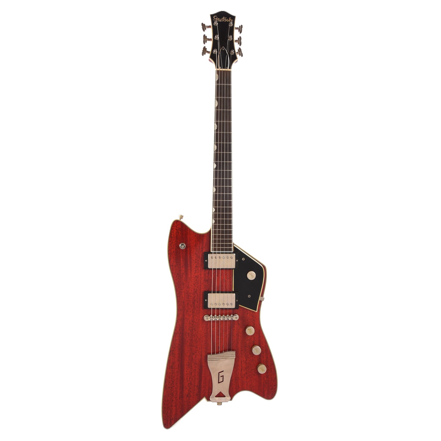 Gretsch Custom Shop Red Aniline Caddy Bo Relic w/Brazilian Rosewood Fingerboard & ThroBak ESG-102B Pickups Masterbuilt by Gonzalo Madrigal Electric Guitars / Solid Body