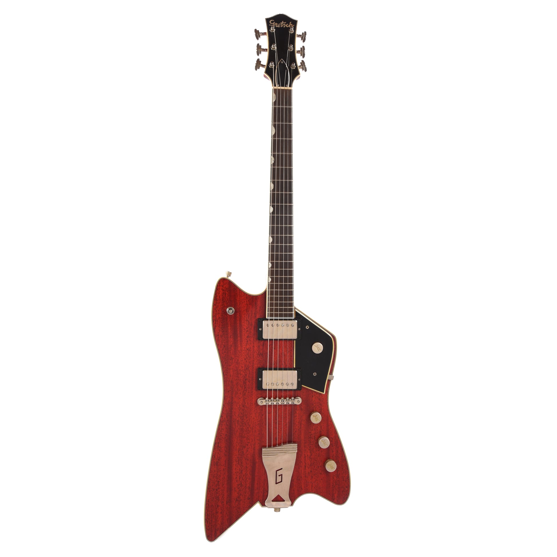 Gretsch Custom Shop Red Aniline Caddy Bo Relic w/Brazilian Rosewood Fingerboard & ThroBak ESG-102B Pickups Masterbuilt by Gonzalo Madrigal Electric Guitars / Solid Body