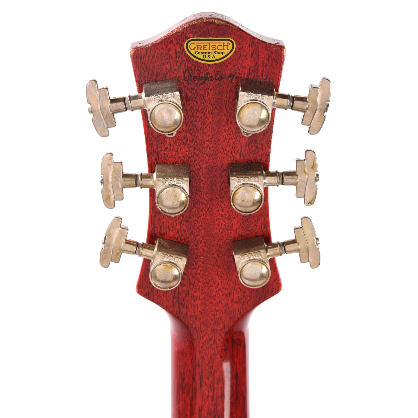 Gretsch Custom Shop Red Aniline Caddy Bo Relic w/Brazilian Rosewood Fingerboard & ThroBak ESG-102B Pickups Masterbuilt by Gonzalo Madrigal Electric Guitars / Solid Body