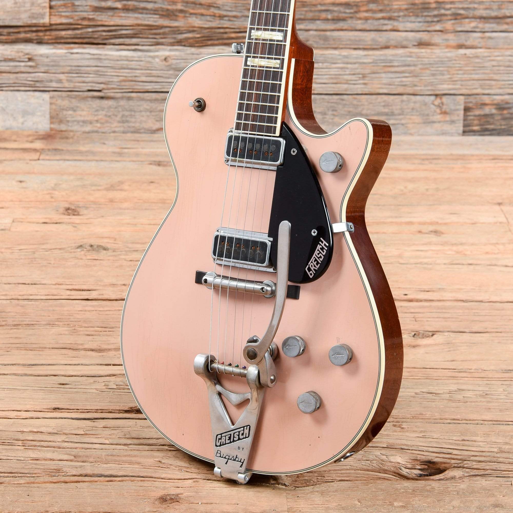 Gretsch Custom Shop Stephen Stern Masterbuilt 1955 Duo Jet G6128CS Aged Shell Pink 2013 Electric Guitars / Solid Body