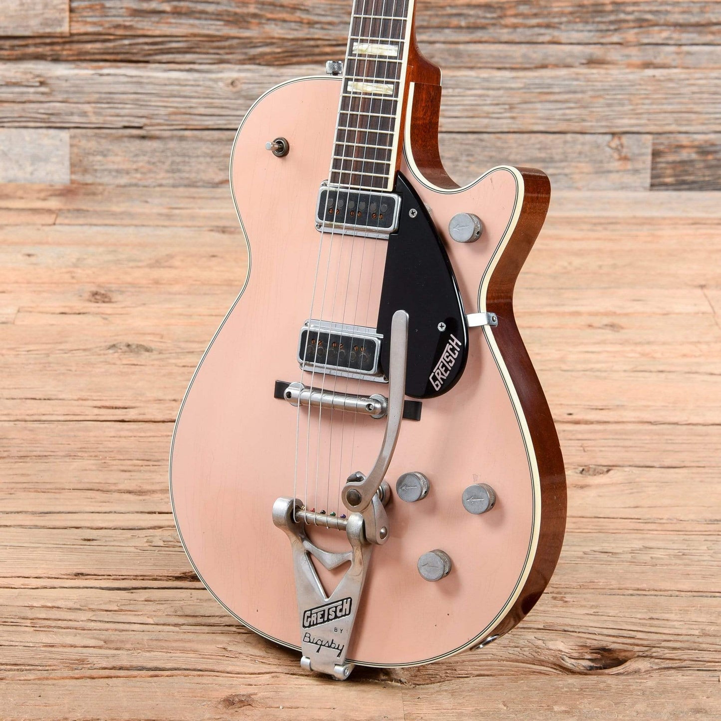 Gretsch Custom Shop Stephen Stern Masterbuilt 1955 Duo Jet G6128CS Aged Shell Pink 2013 Electric Guitars / Solid Body