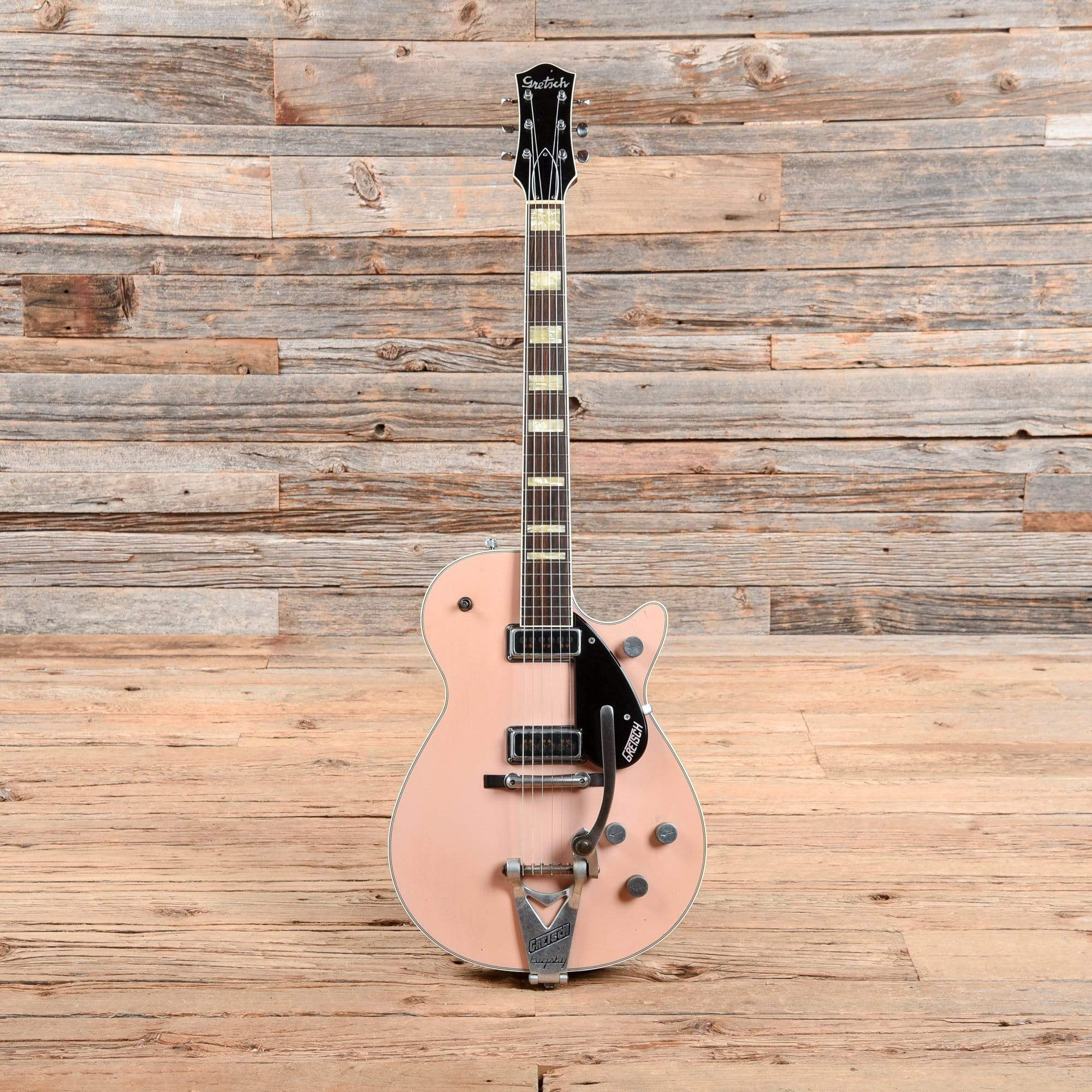 Gretsch Custom Shop Stephen Stern Masterbuilt 1955 Duo Jet G6128CS Aged Shell Pink 2013 Electric Guitars / Solid Body