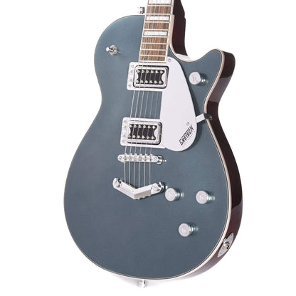 Gretsch G5220 Electromatic Jet BT Jade Grey Metallic w/V-Stoptail & Black Top Broad'Tron Pickups Electric Guitars / Solid Body