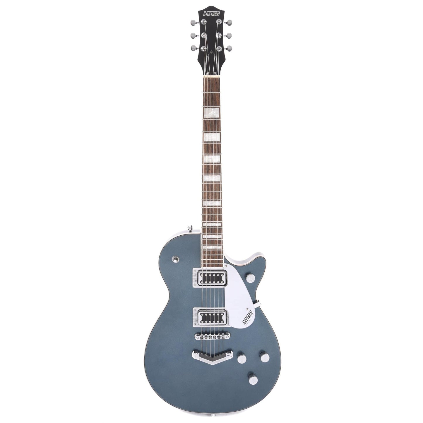 Gretsch G5220 Electromatic Jet BT Jade Grey Metallic w/V-Stoptail & Black Top Broad'Tron Pickups Electric Guitars / Solid Body