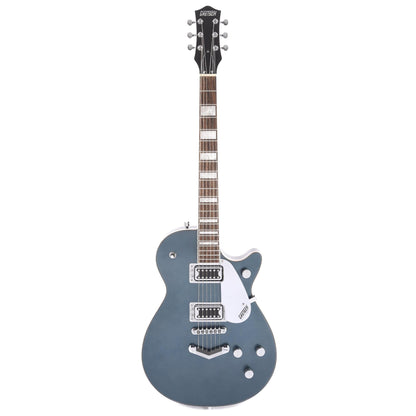 Gretsch G5220 Electromatic Jet BT Jade Grey Metallic w/V-Stoptail & Black Top Broad'Tron Pickups Electric Guitars / Solid Body