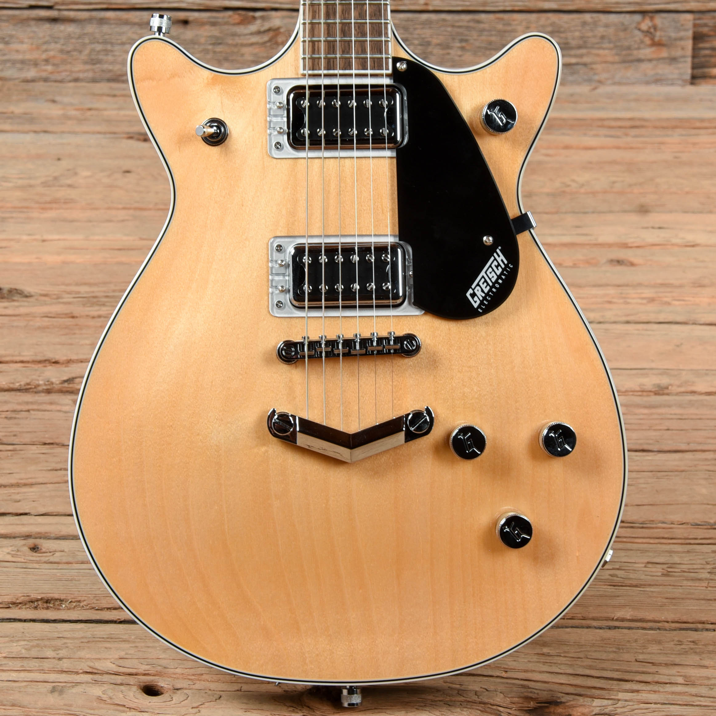 Gretsch G5222 Electromatic Double Jet BT Aged Natural w/V-Stoptail Electric Guitars / Solid Body