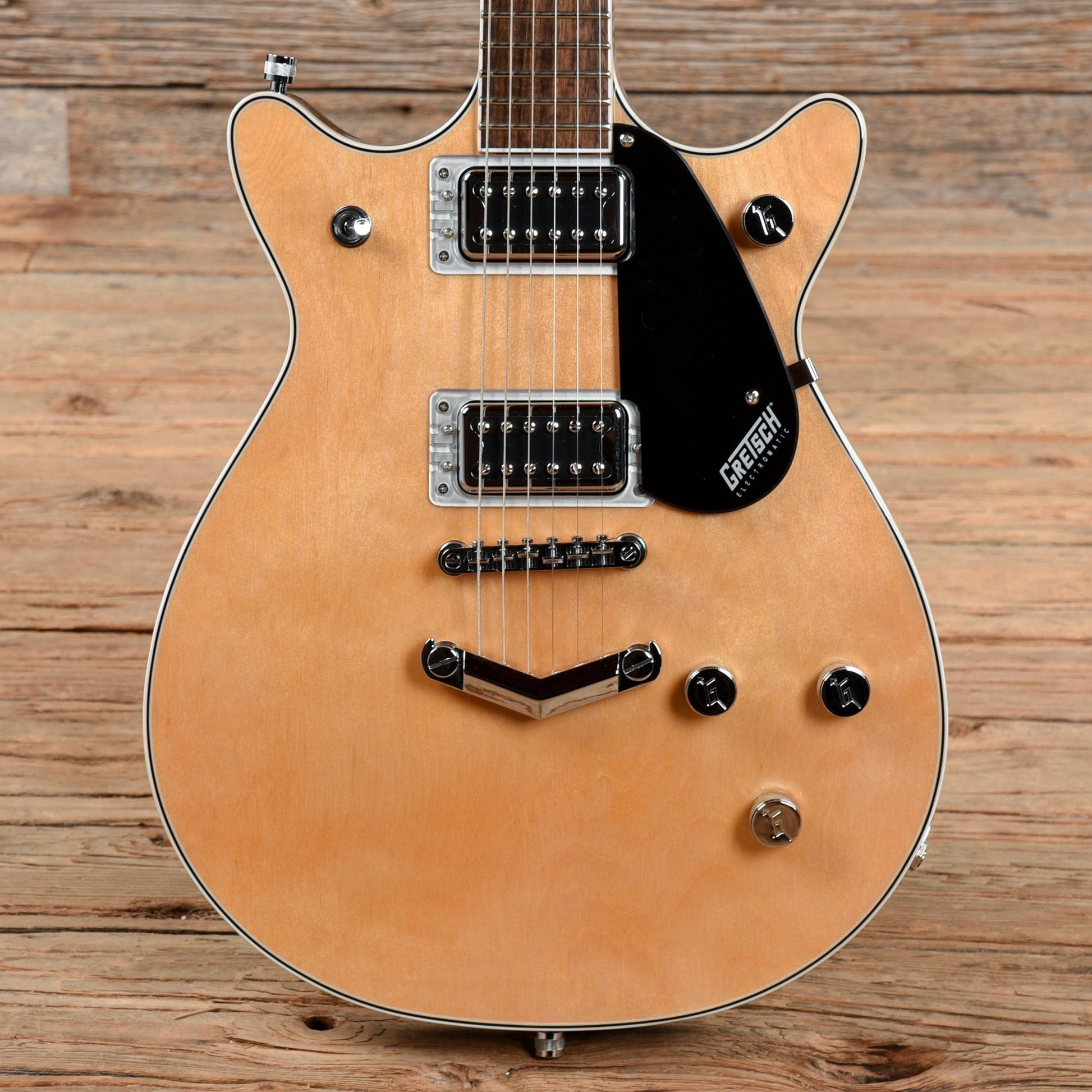 Gretsch G5222 Electromatic Double Jet BT with V-Stoptail Aged Natural 2020 Electric Guitars / Solid Body