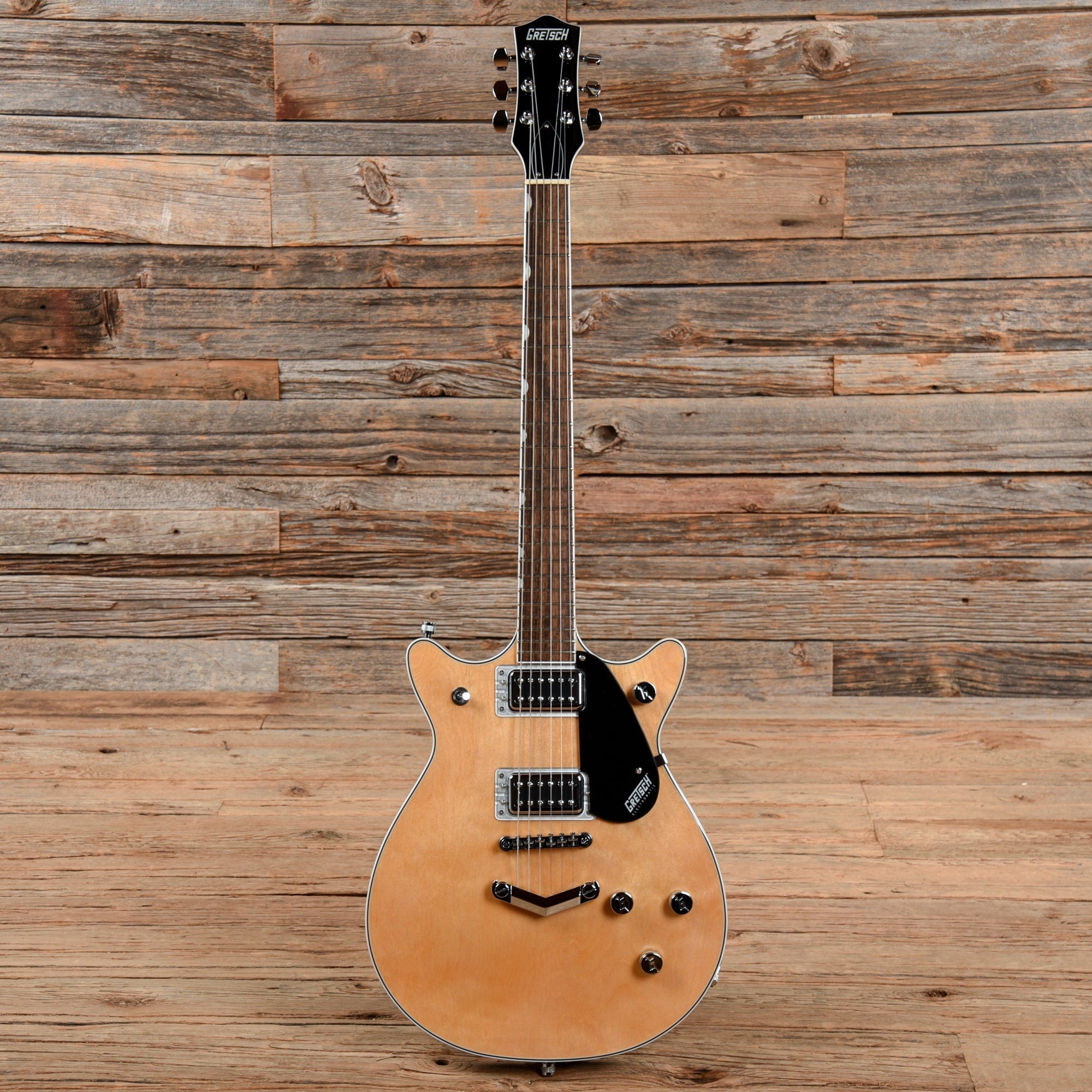 Gretsch G5222 Electromatic Double Jet BT with V-Stoptail Aged Natural 2020 Electric Guitars / Solid Body