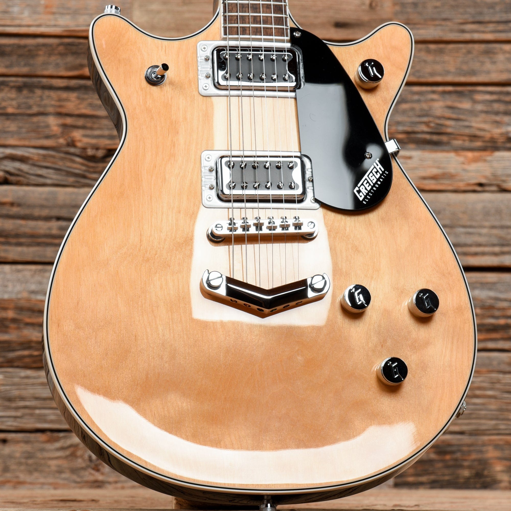 Gretsch G5222 Electromatic Double Jet BT with V-Stoptail Aged Natural 2020 Electric Guitars / Solid Body