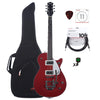 Gretsch G5230T Electromatic Jet FT Firebird Red w/Gig Bag, Tuner, (1) Cable, Picks and Strings Bundle Electric Guitars / Solid Body
