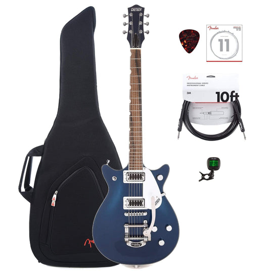 Gretsch G5232T Electromatic Double Jet FT Midnight Sapphire w/Bigsby w/Gig Bag, Tuner, (1) Cable, Picks and Strings Bundle Electric Guitars / Solid Body
