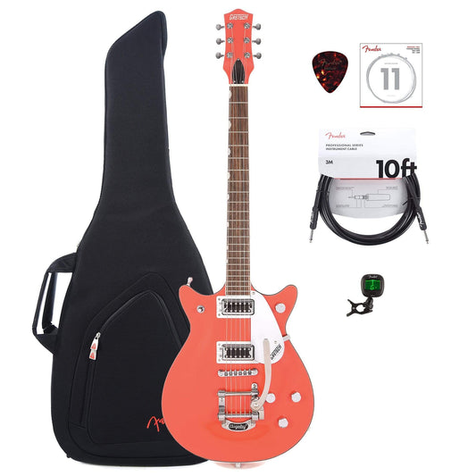 Gretsch G5232T Electromatic Double Jet FT Tahiti Red w/Bigsby w/Gig Bag, Tuner, (1) Cable, Picks and Strings Bundle Electric Guitars / Solid Body