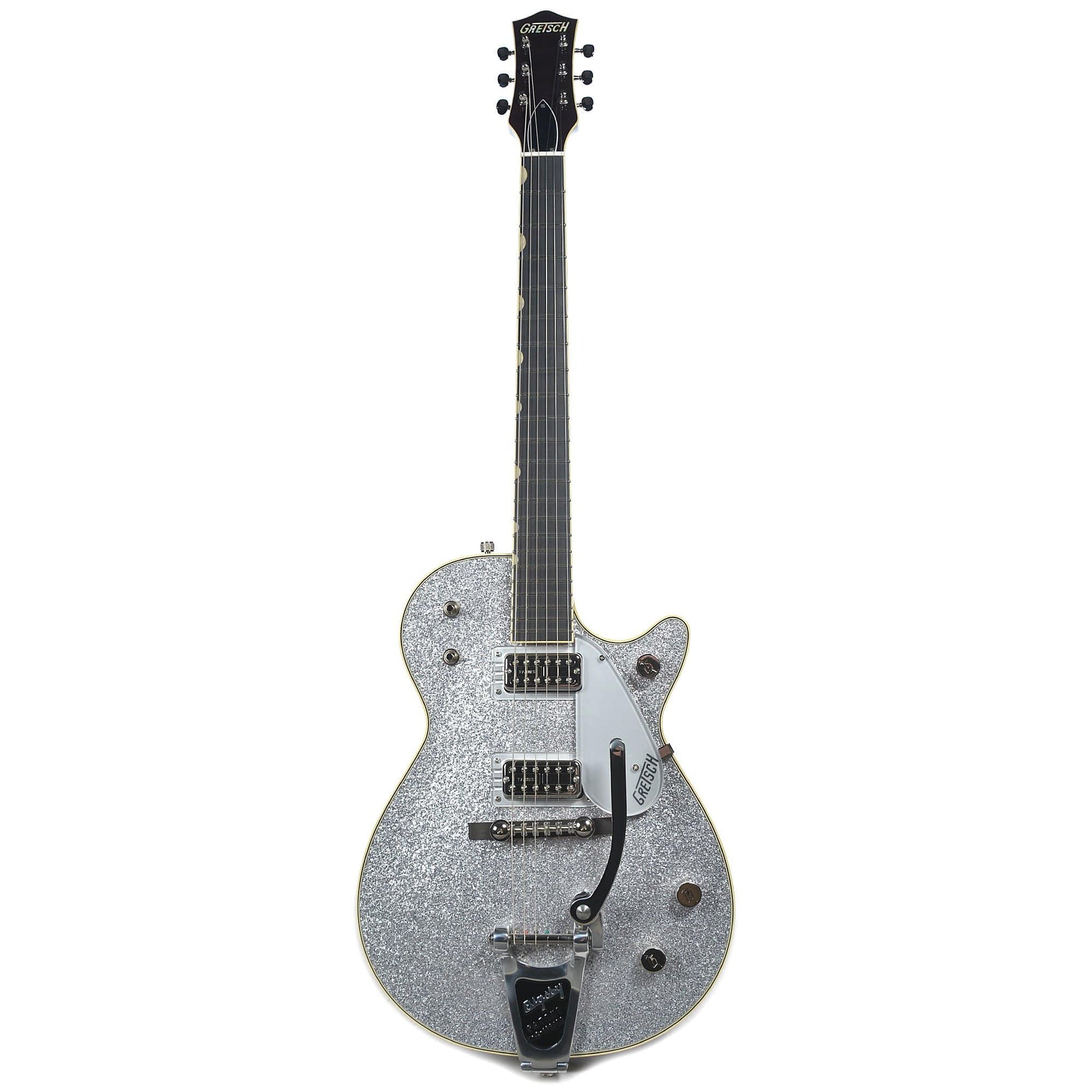 Gretsch G6129T-59 Vintage Select Edition 59 Silver Jet Silver Sparkle w/Bigsby & TV Jones Pickups Electric Guitars / Solid Body