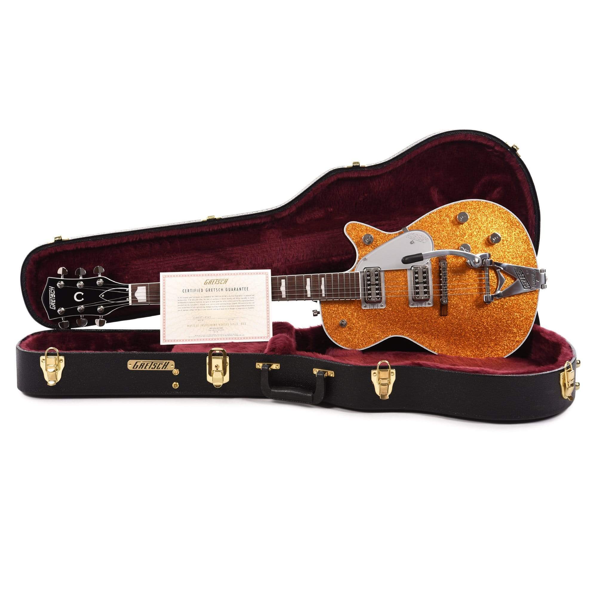 Gretsch G6129T-89VS Vintage Select '89 Sparkle Jet Gold Sparkle w/Bigsby Electric Guitars / Solid Body