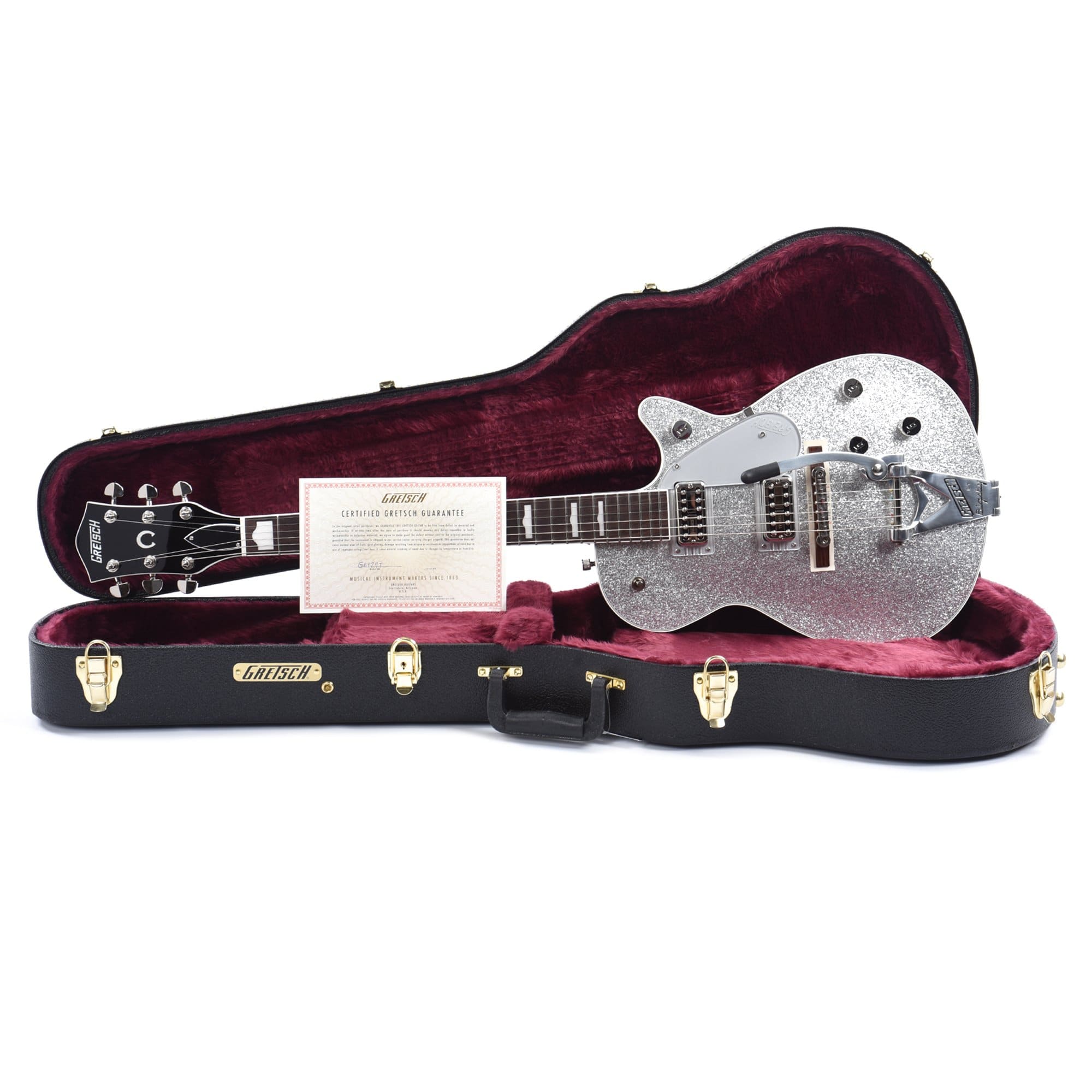 Gretsch G6129T-89VS Vintage Select '89 Sparkle Jet Silver Sparkle w/Bigsby Electric Guitars / Solid Body